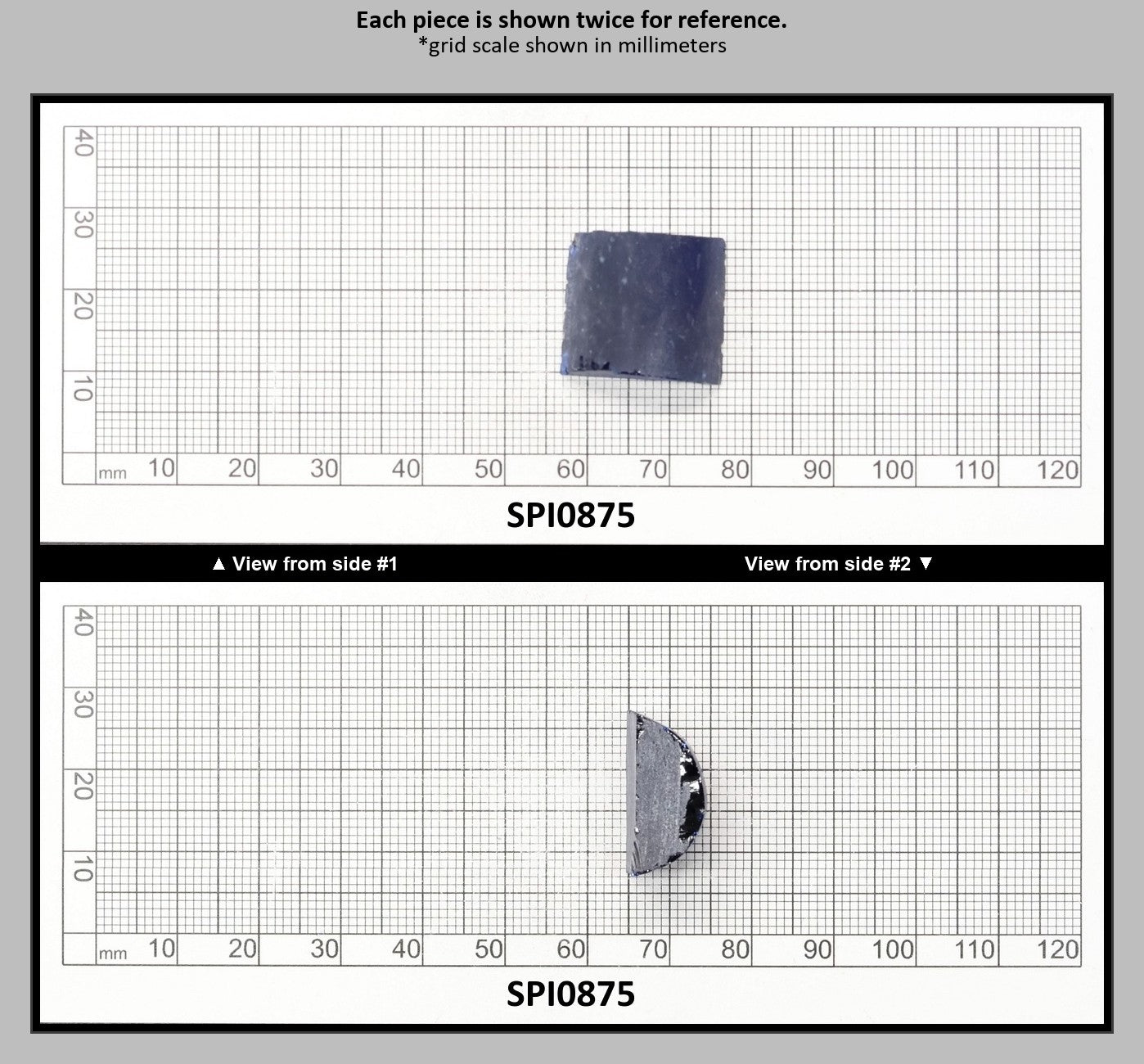 Burma Dark Blue #113-Djeva Lab Created Spinel Faceting Rough for Gem Cutting - Various Sizes : SPI0875