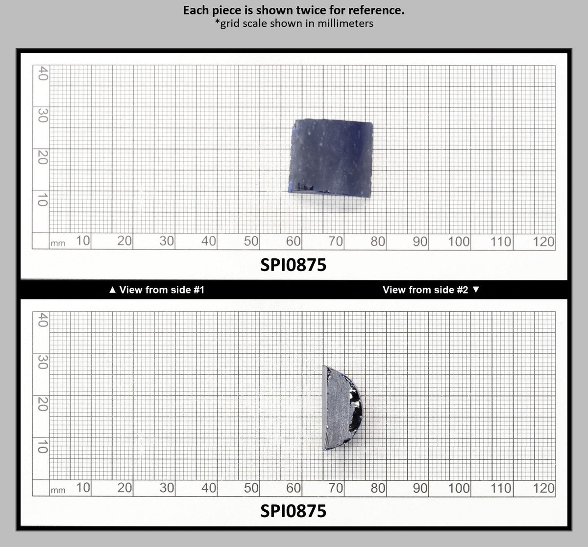 Burma Dark Blue #113-Djeva Lab Created Spinel Faceting Rough for Gem Cutting - Various Sizes : SPI0875