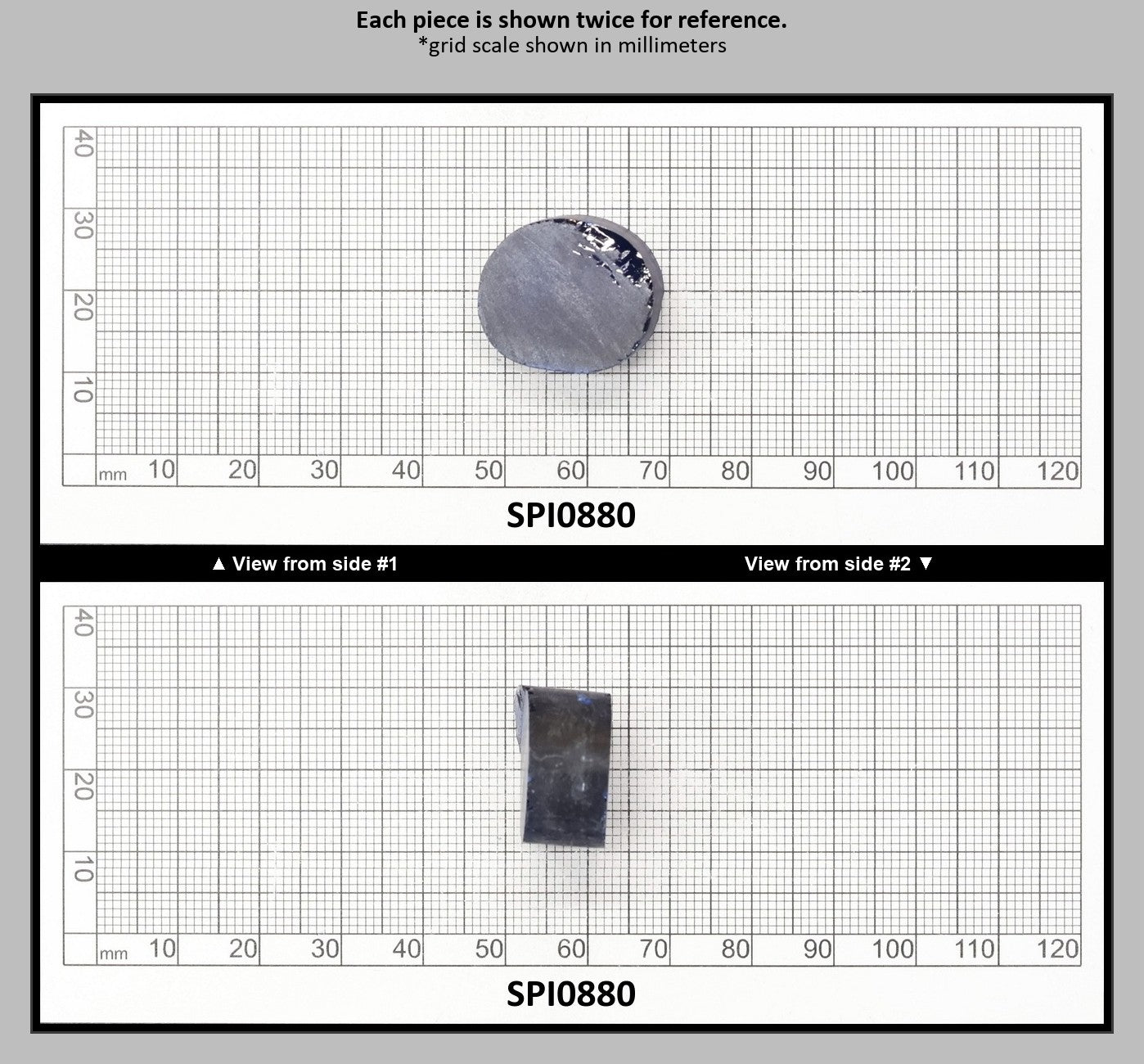 Burma Dark Blue #113-Djeva Lab Created Spinel Faceting Rough for Gem Cutting - Various Sizes : SPI0880