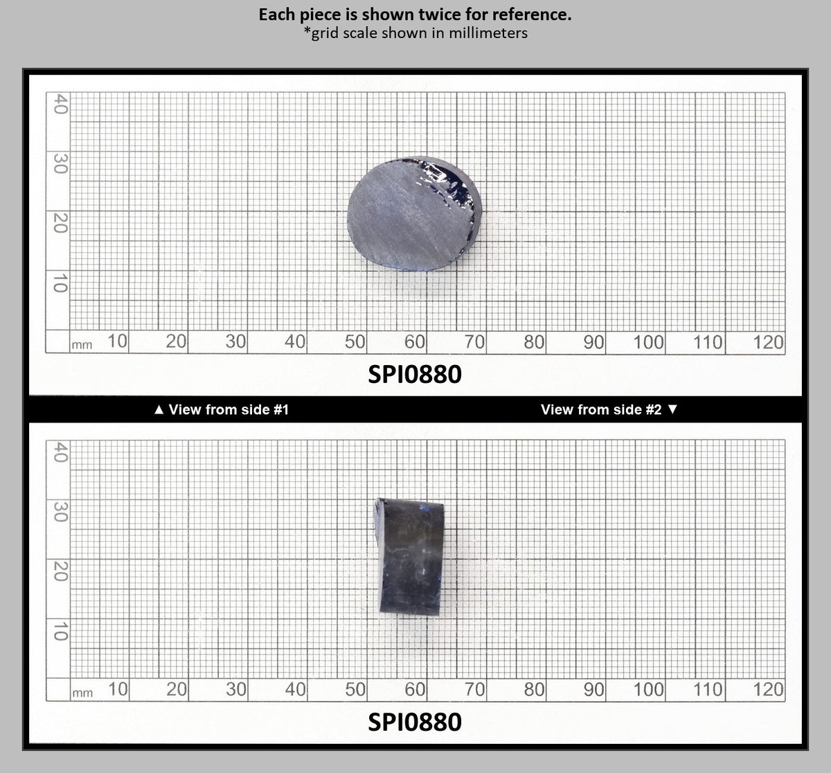 Burma Dark Blue #113-Djeva Lab Created Spinel Faceting Rough for Gem Cutting - Various Sizes : SPI0880