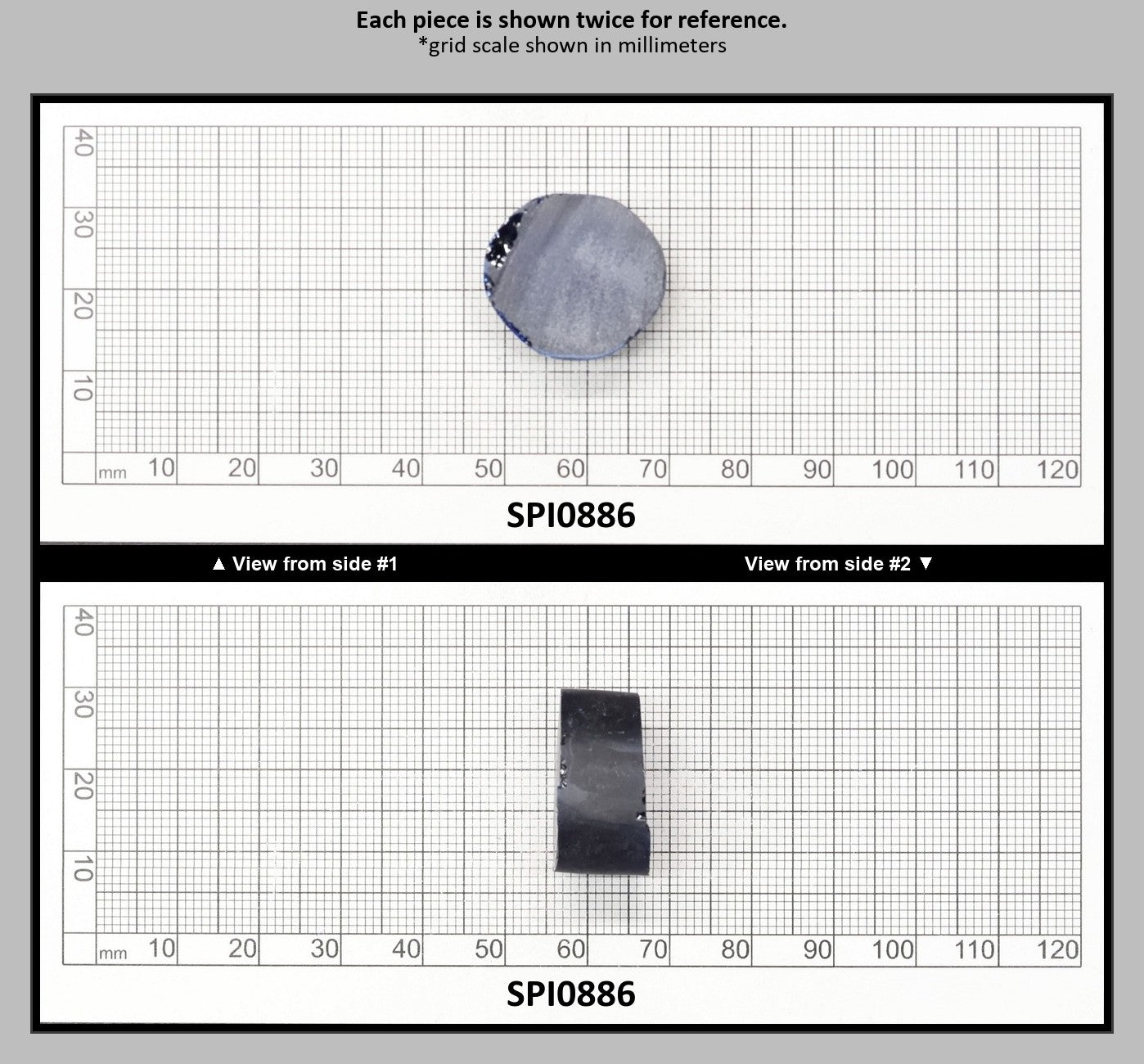 Burma Dark Blue #113-Djeva Lab Created Spinel Faceting Rough for Gem Cutting - Various Sizes : SPI0886