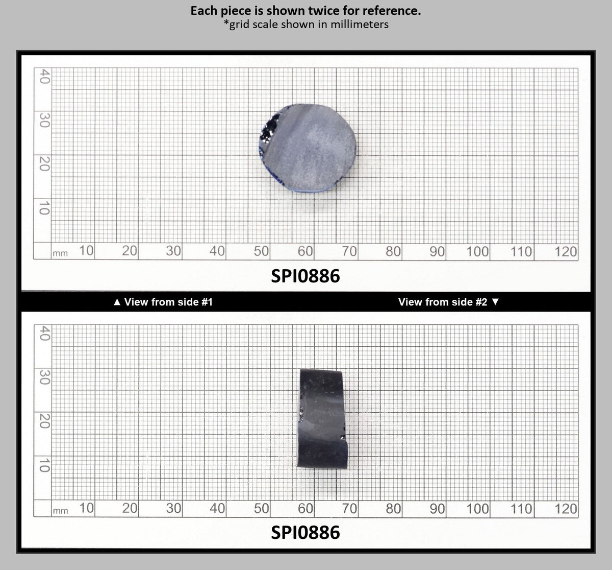 Burma Dark Blue #113-Djeva Lab Created Spinel Faceting Rough for Gem Cutting - Various Sizes : SPI0886