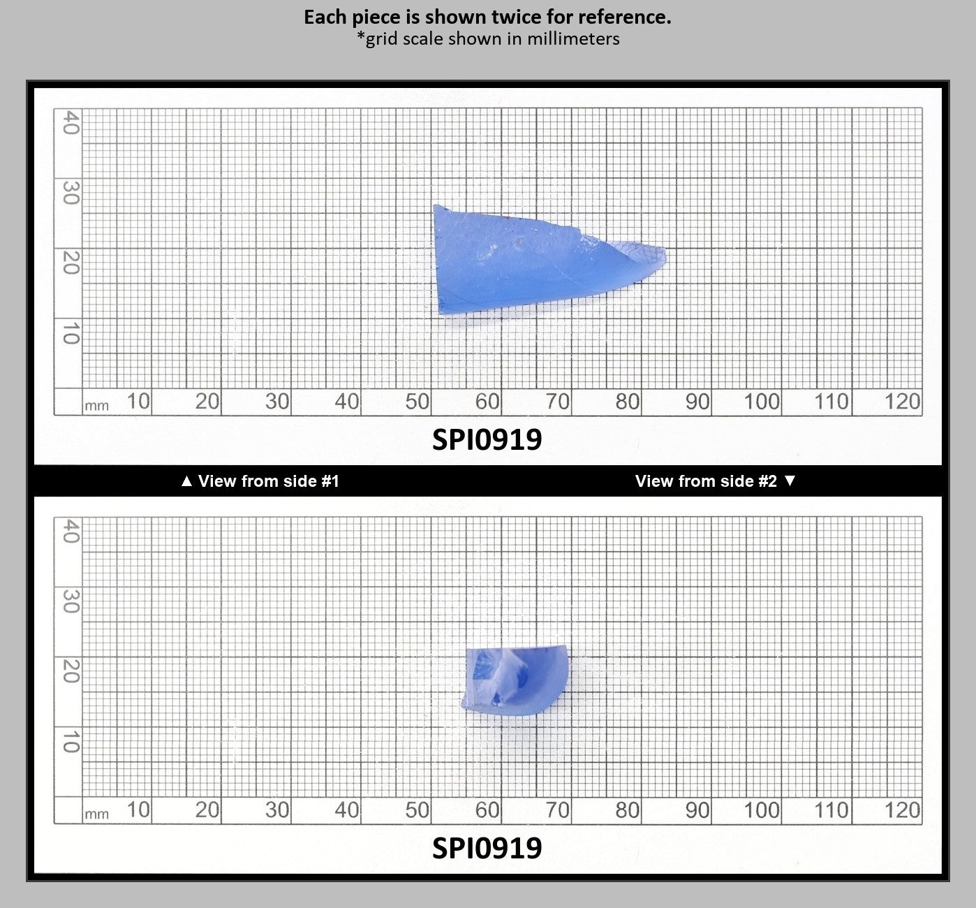 Ceylon Blue #110-Djeva Lab Created Spinel Faceting Rough for Gem Cutting - Various Sizes : SPI0919