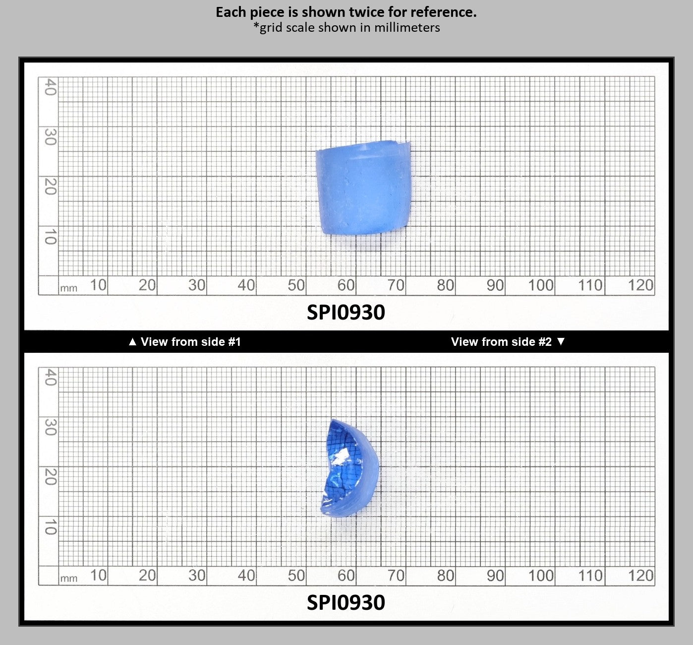 Ceylon Blue #110-Djeva Lab Created Spinel Faceting Rough for Gem Cutting - Various Sizes : SPI0930