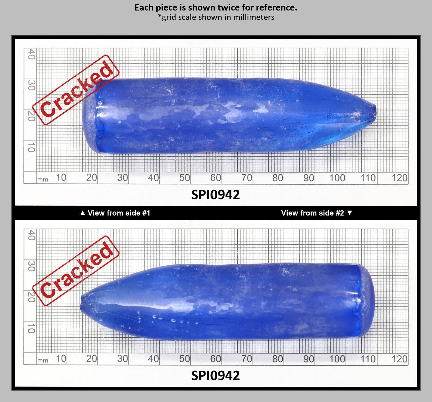 Ceylon Blue #110-Djeva Lab Created Spinel Faceting Rough for Gem Cutting - Various Sizes : SPI0942