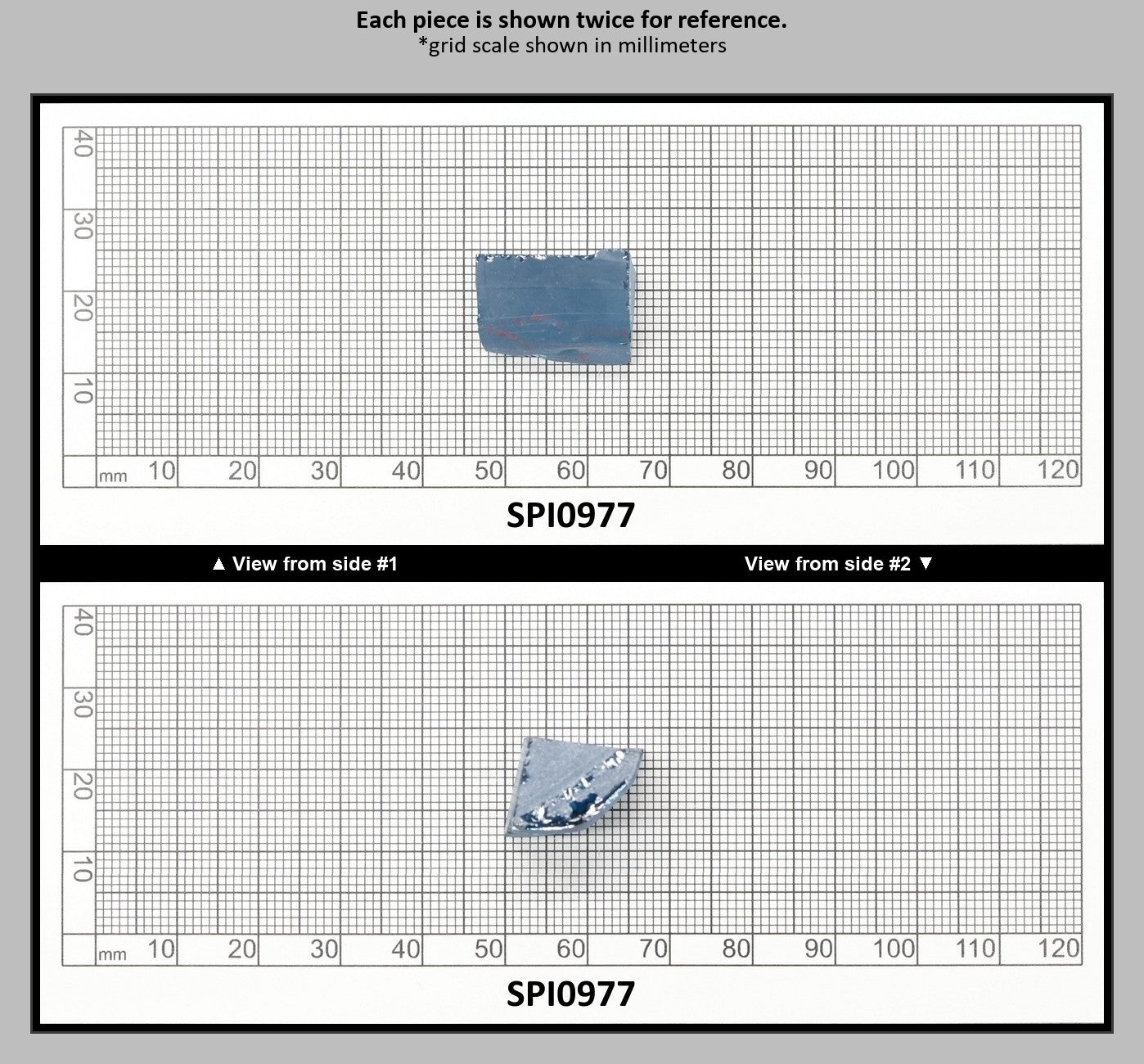 Aquamarine Medium Blue #106 Lab Created Spinel Faceting Rough for Gem Cutting - Various Sizes : SPI0977