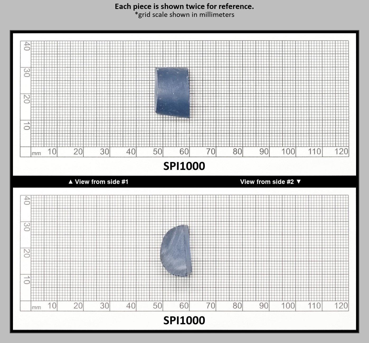 Dark Blue #119 Lab Created Spinel Faceting Rough for Gem Cutting - Various Sizes : SPI1000