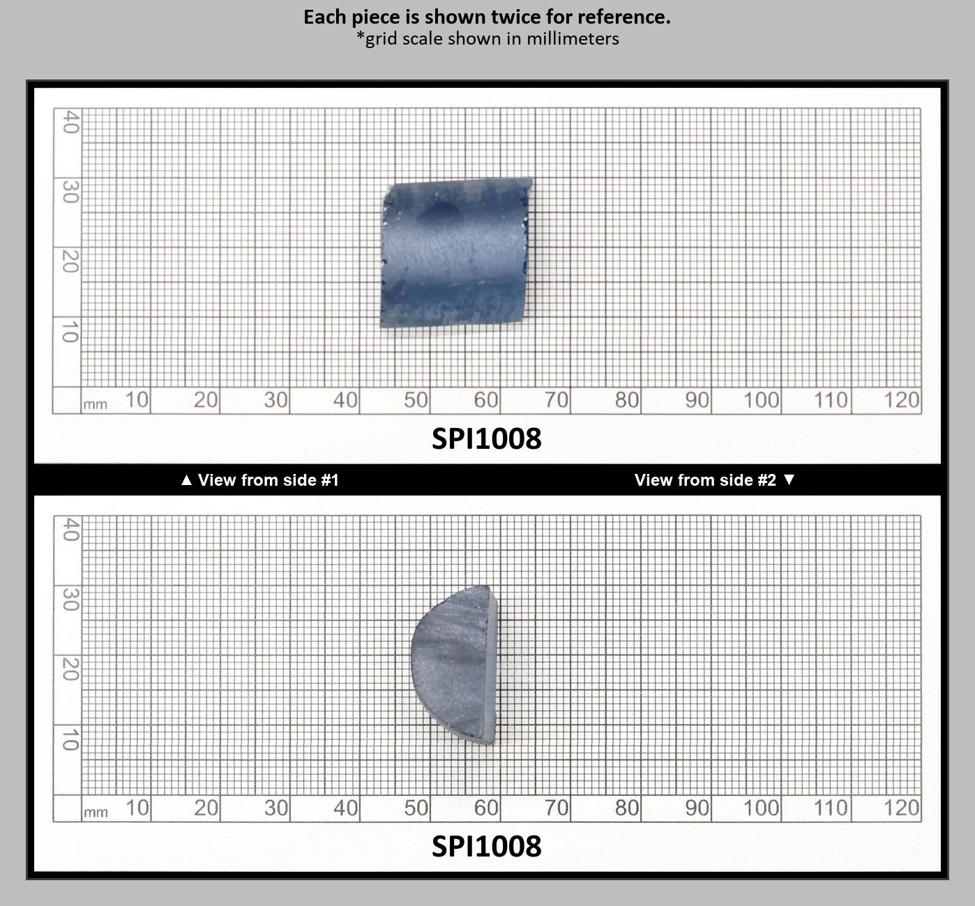 Dark Blue #119 Lab Created Spinel Faceting Rough for Gem Cutting - Various Sizes : SPI1008