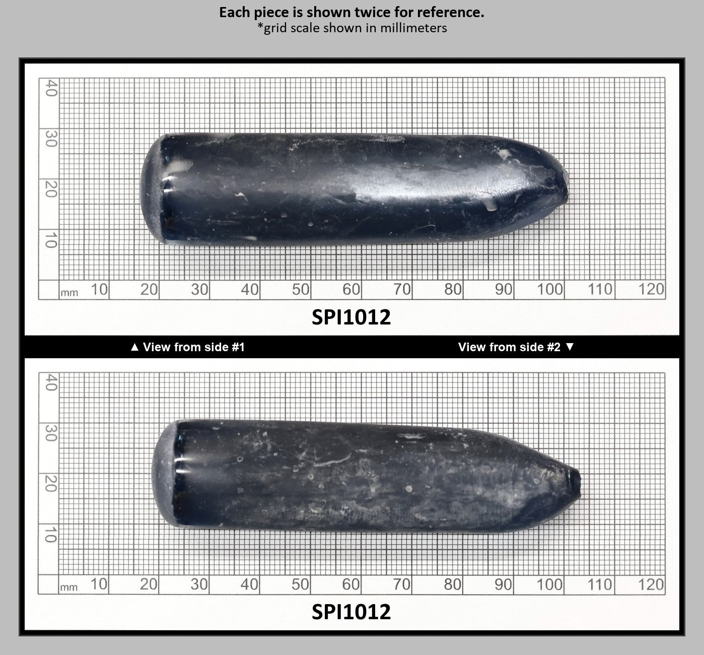 Dark Blue #119 Lab Created Spinel Faceting Rough for Gem Cutting - Various Sizes : SPI1012