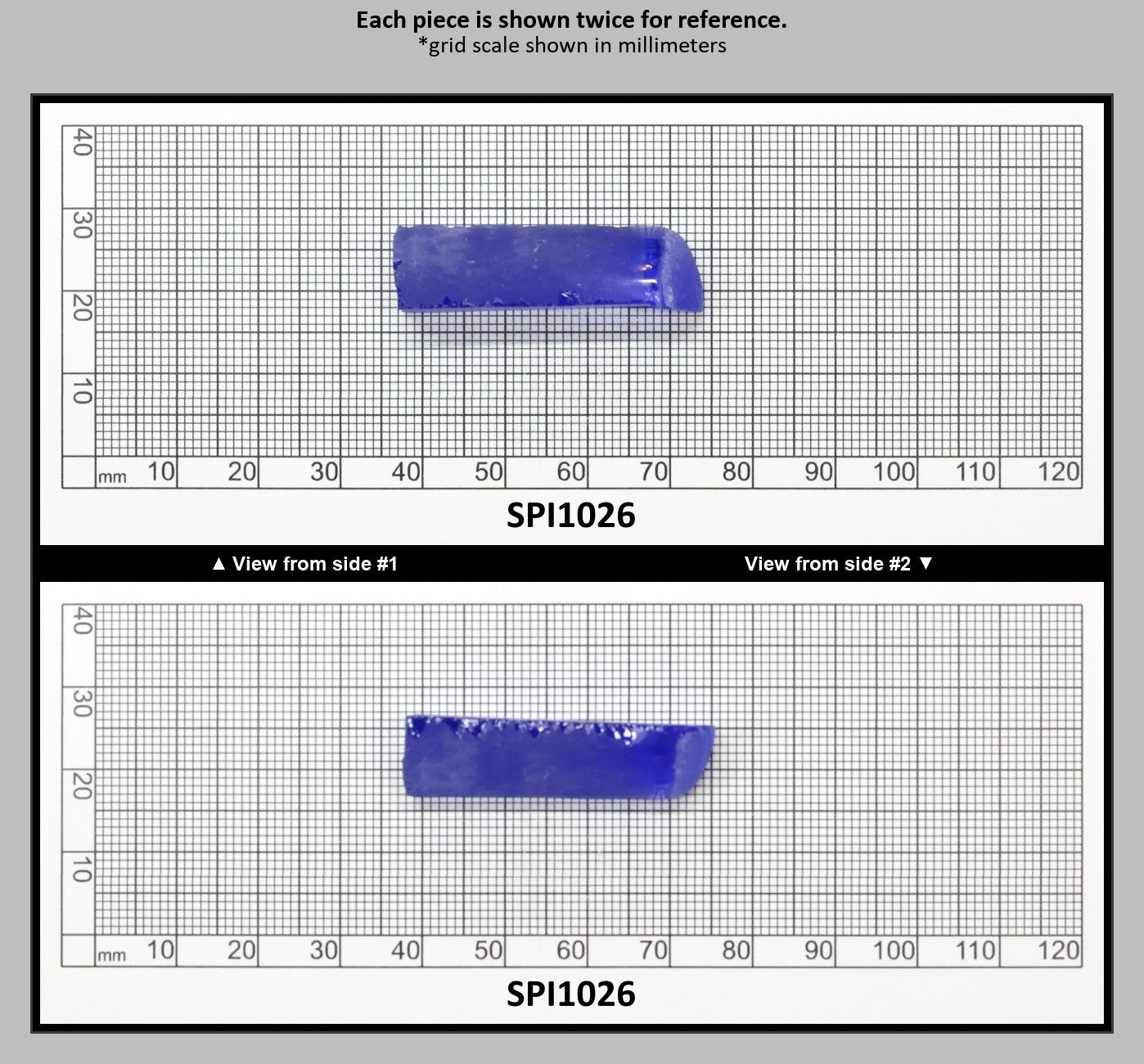 Cobalt Blue #114-Djeva Lab Created Spinel Faceting Rough for Gem Cutting - Various Sizes : SPI1026