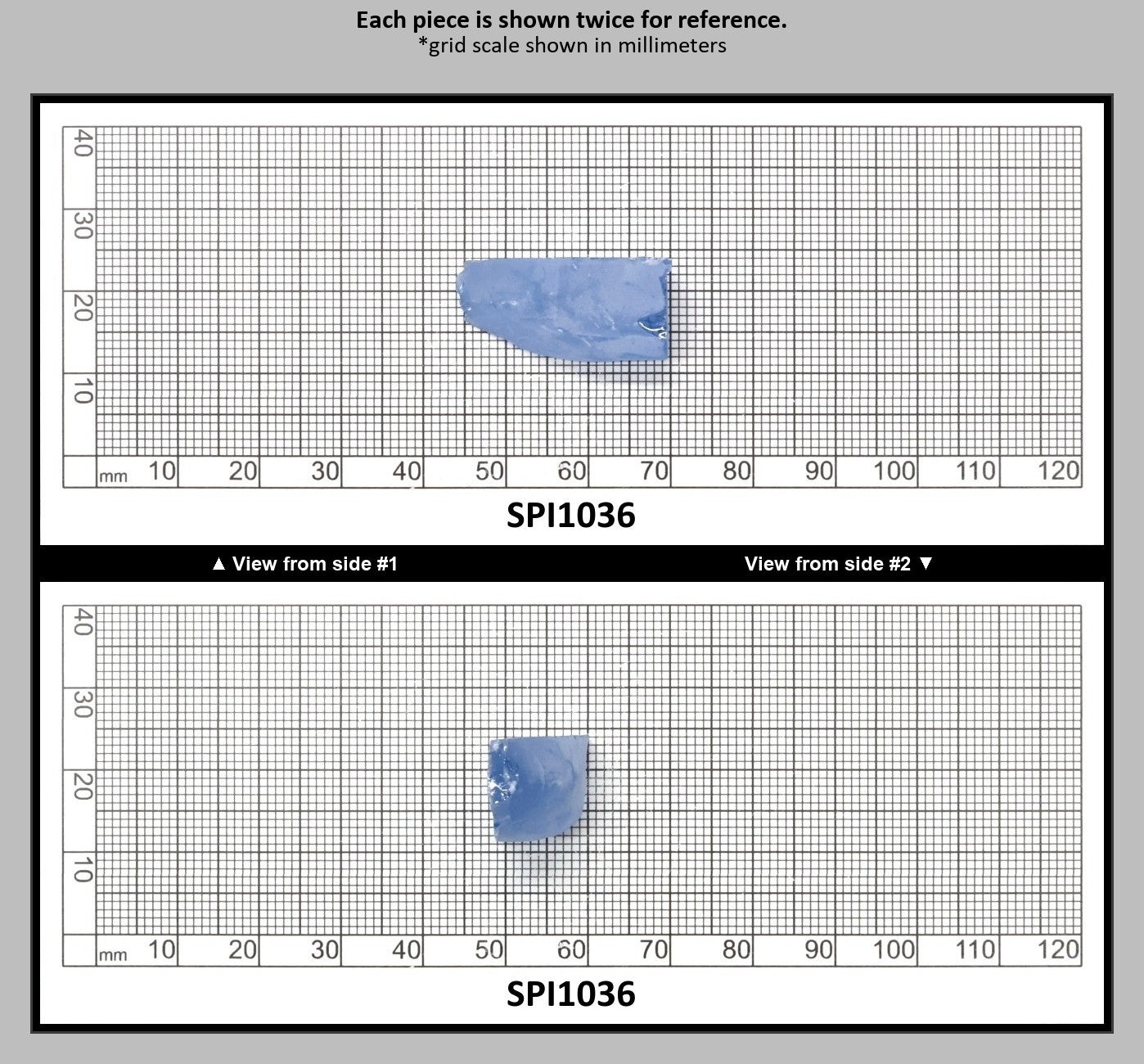 Aquamarine Light Blue #104 Lab Created Spinel Faceting Rough for Gem Cutting - Various Sizes : SPI1036