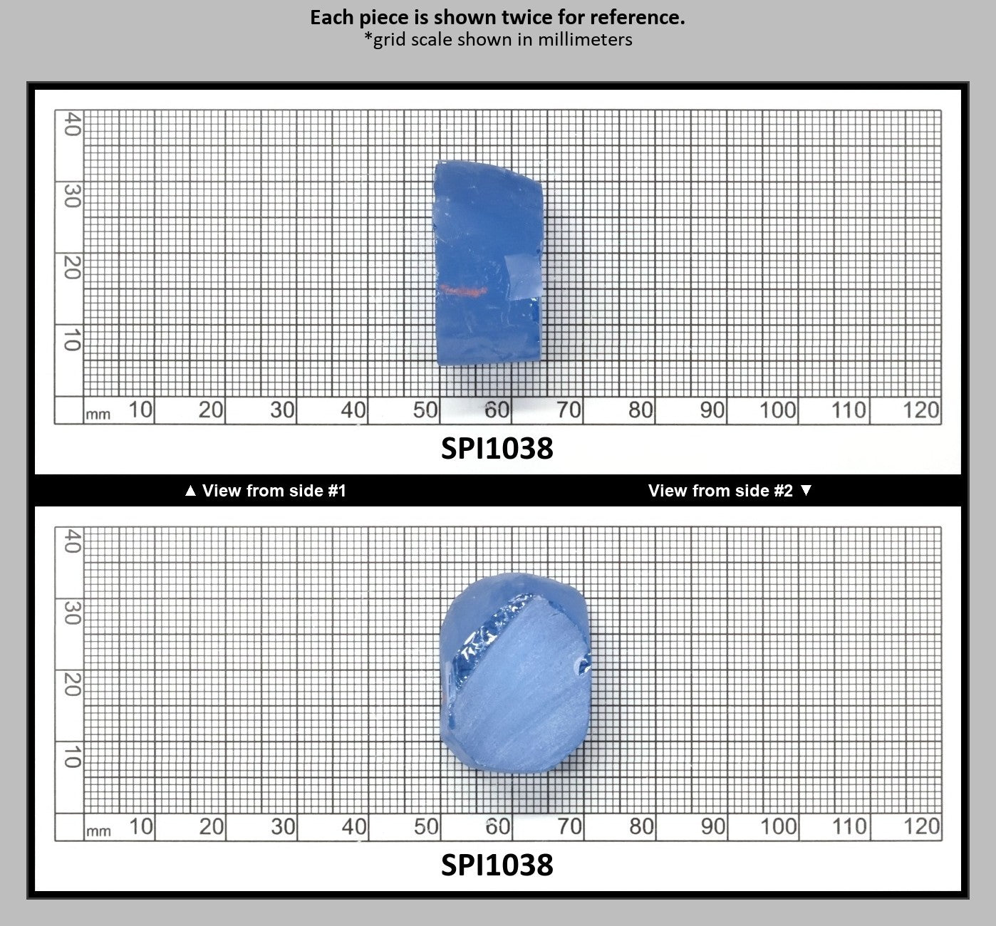 Aquamarine Light Blue #104 Lab Created Spinel Faceting Rough for Gem Cutting - Various Sizes : SPI1038