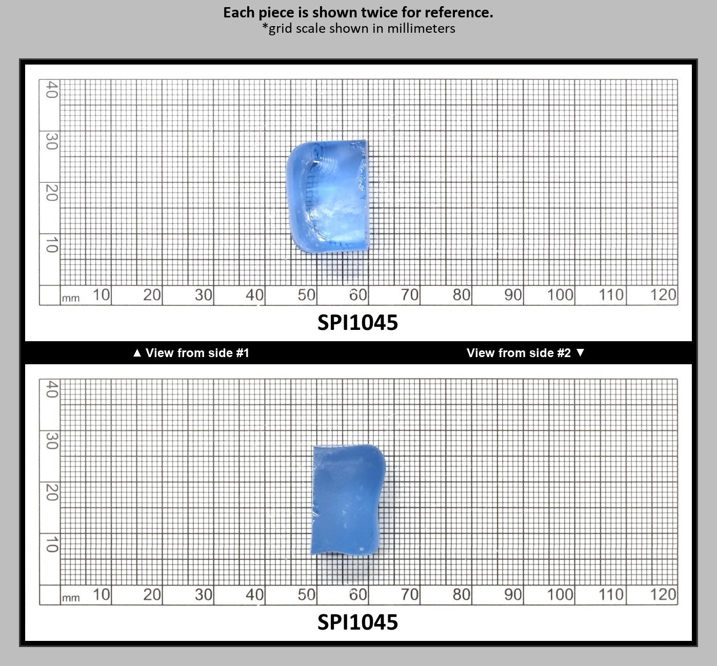 Aquamarine Light Blue #104 Lab Created Spinel Faceting Rough for Gem Cutting - Various Sizes : SPI1045