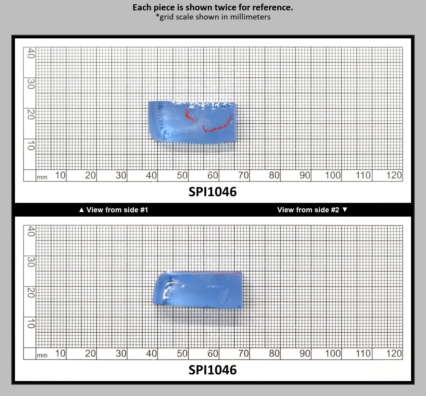 Aquamarine Light Blue #104 Lab Created Spinel Faceting Rough for Gem Cutting - Various Sizes : SPI1046