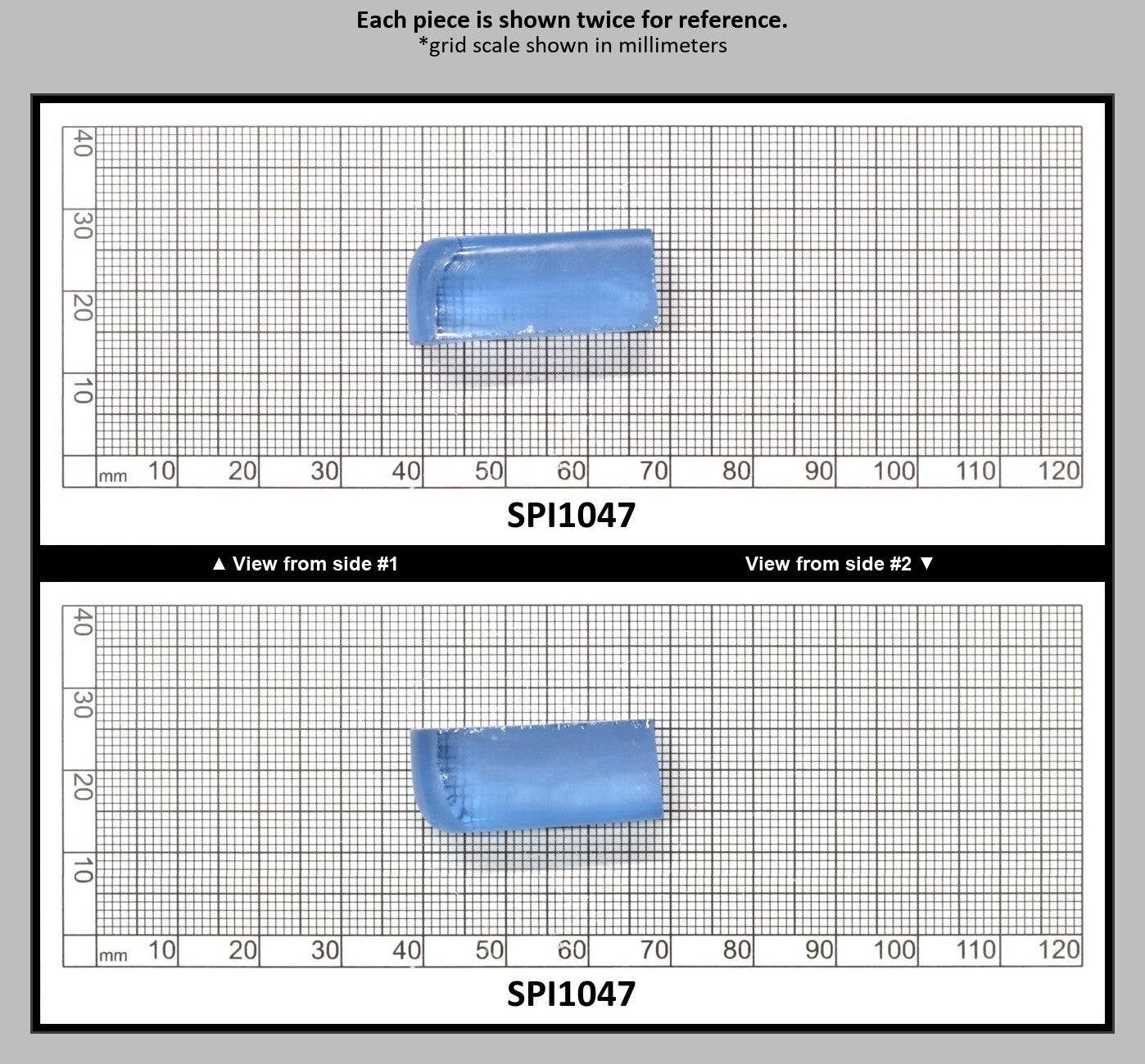 Aquamarine Light Blue #104 Lab Created Spinel Faceting Rough for Gem Cutting - Various Sizes : SPI1047