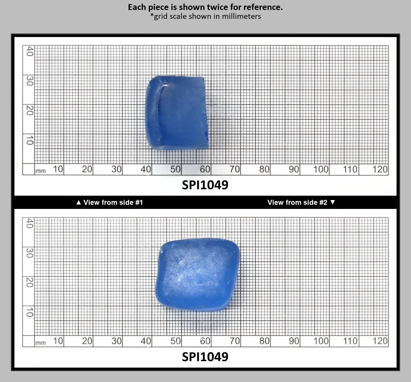 Aquamarine Light Blue #104 Lab Created Spinel Faceting Rough for Gem Cutting - Various Sizes : SPI1049