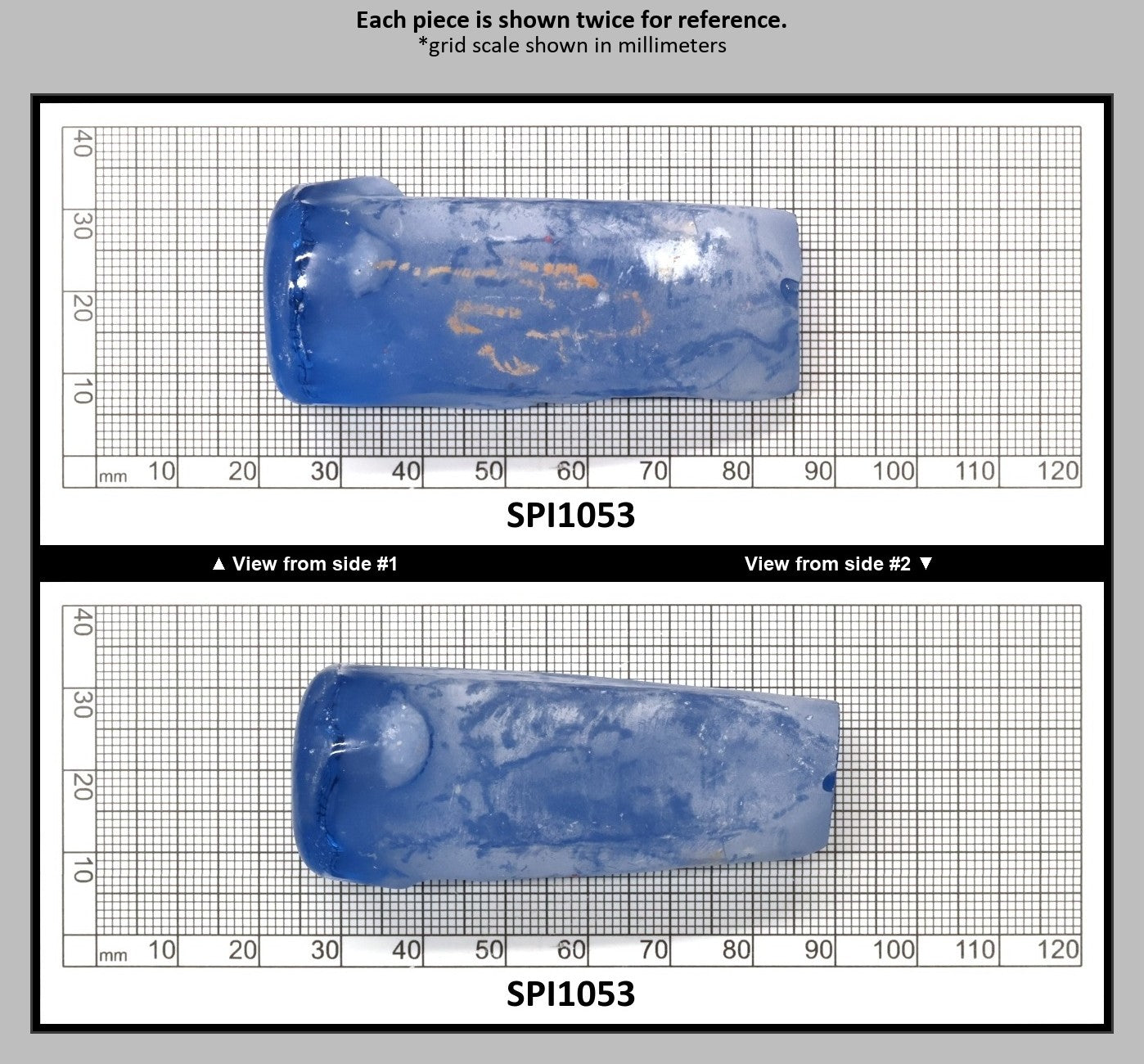 Aquamarine Light Blue #104 Lab Created Spinel Faceting Rough for Gem Cutting - Various Sizes : SPI1053