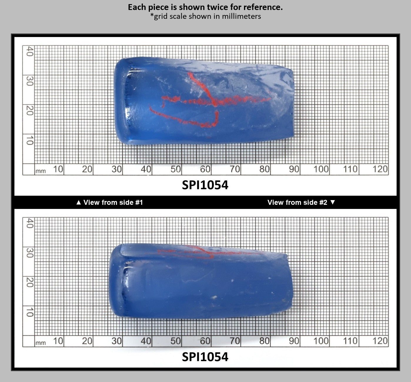 Aquamarine Light Blue #104 Lab Created Spinel Faceting Rough for Gem Cutting - Various Sizes : SPI1054