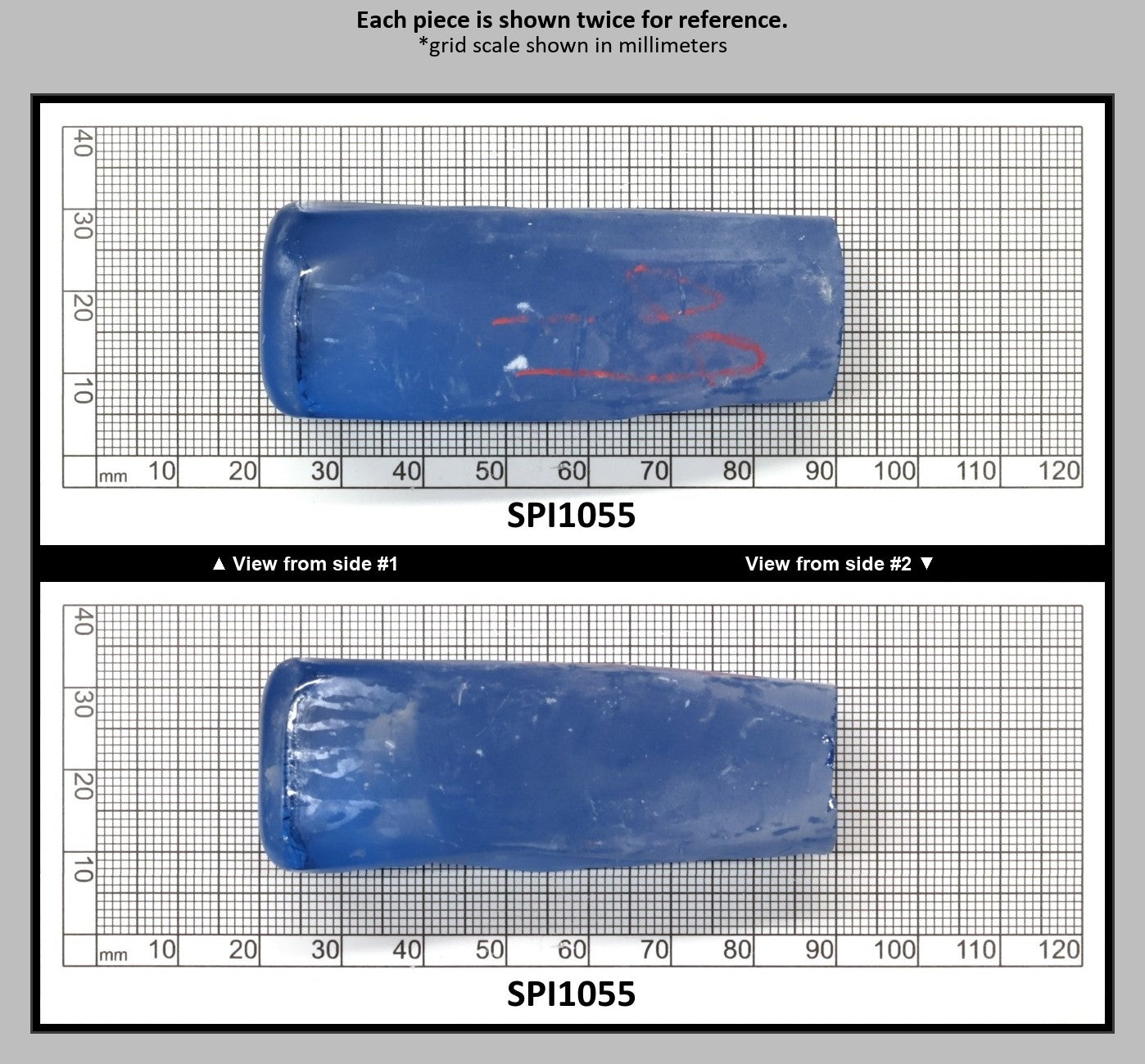 Aquamarine Light Blue #104 Lab Created Spinel Faceting Rough for Gem Cutting - Various Sizes : SPI1055