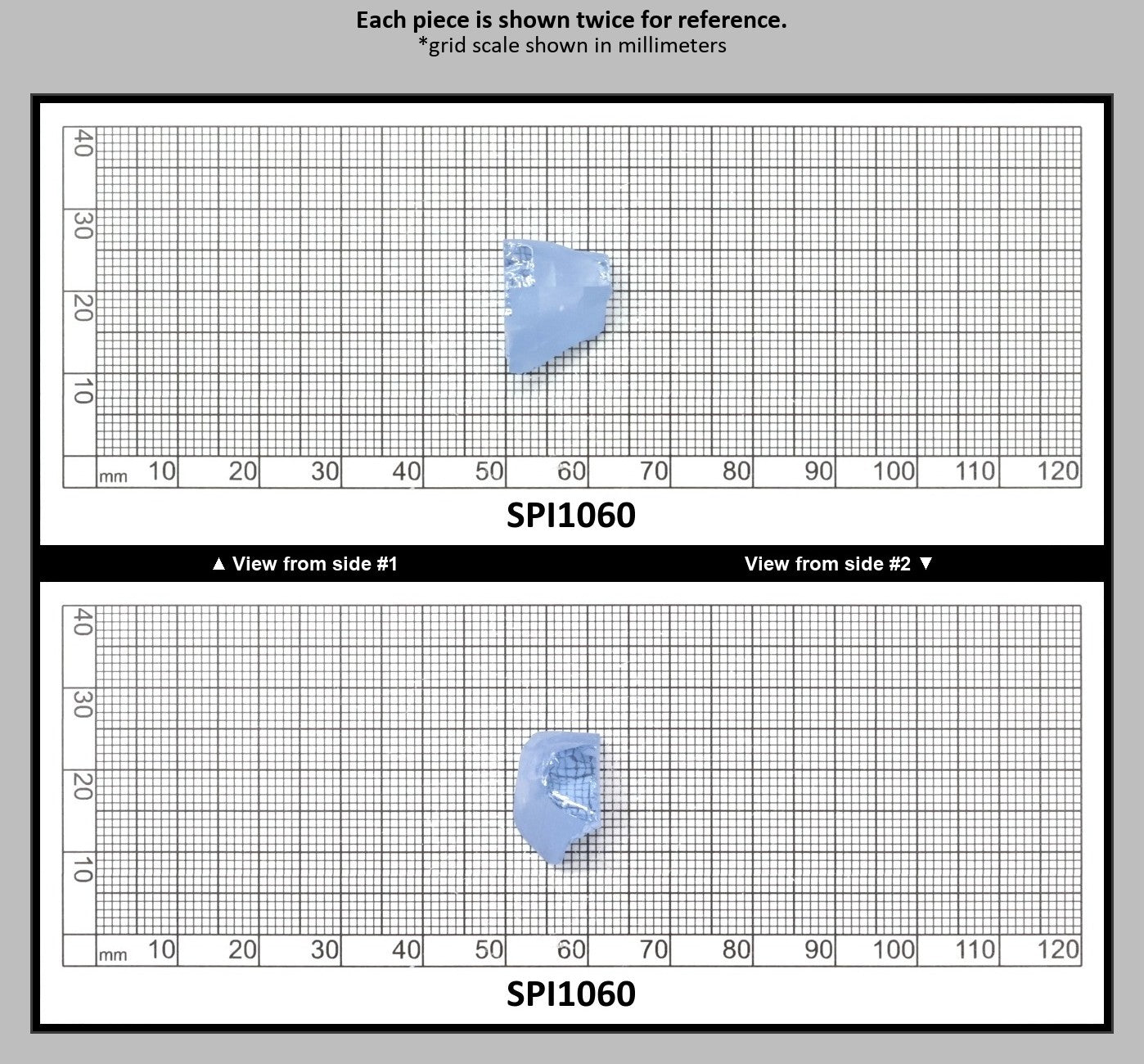 Aquamarine Blue #105 Lab Created Spinel Faceting Rough for Gem Cutting - Various Sizes : SPI1060