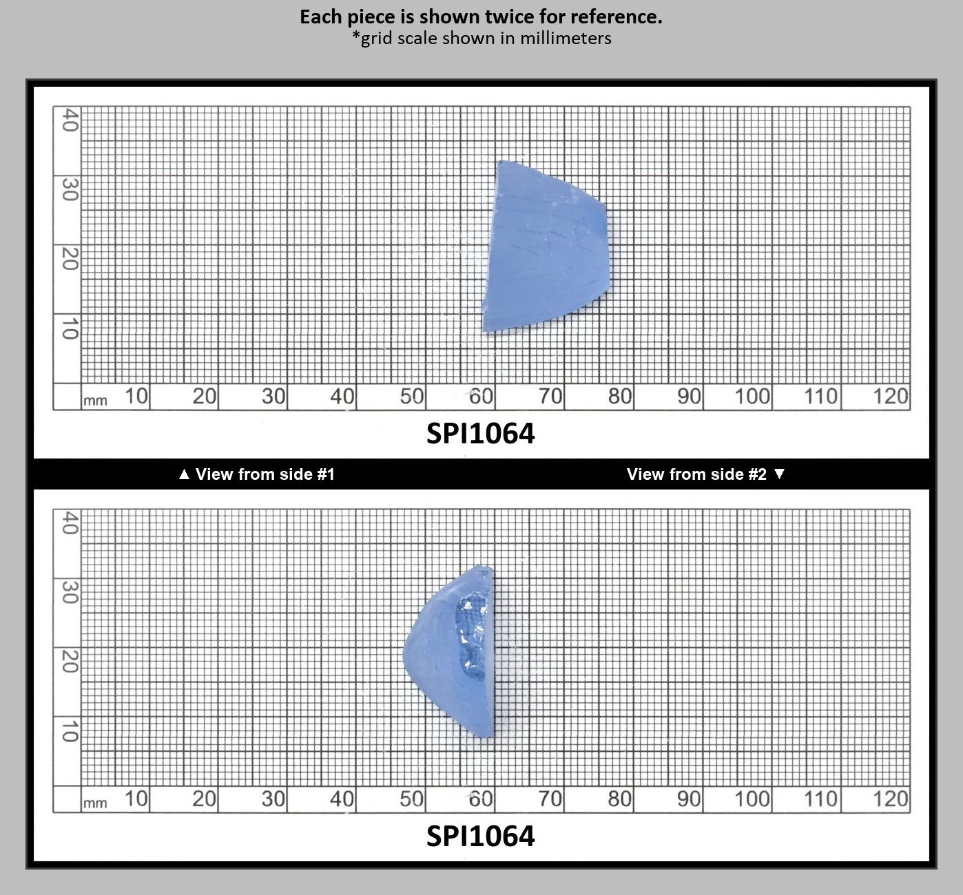 Aquamarine Blue #105 Lab Created Spinel Faceting Rough for Gem Cutting - Various Sizes : SPI1064