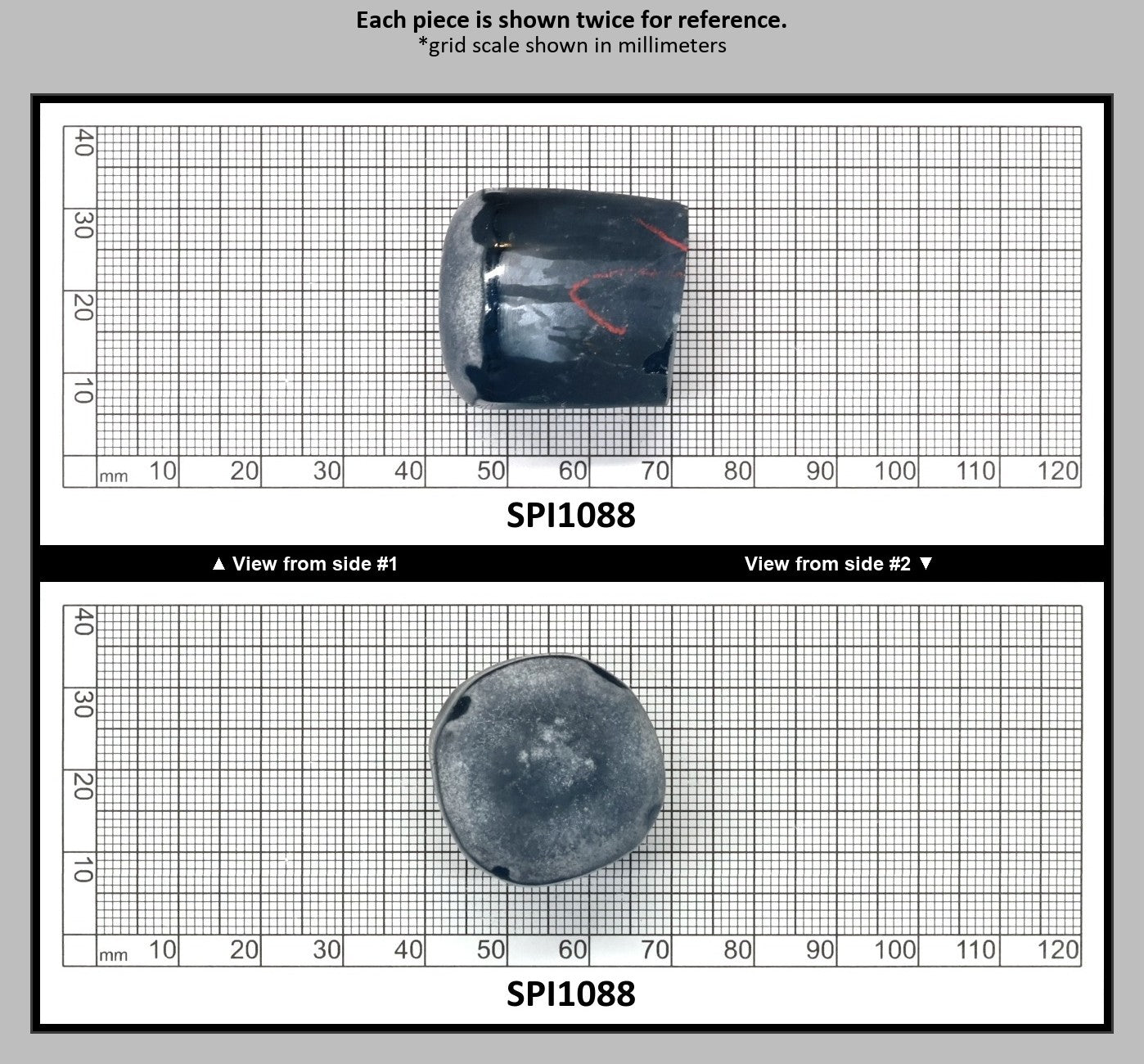 Aquamarine Medium Blue #106 Lab Created Spinel Faceting Rough for Gem Cutting - Various Sizes : SPI1088