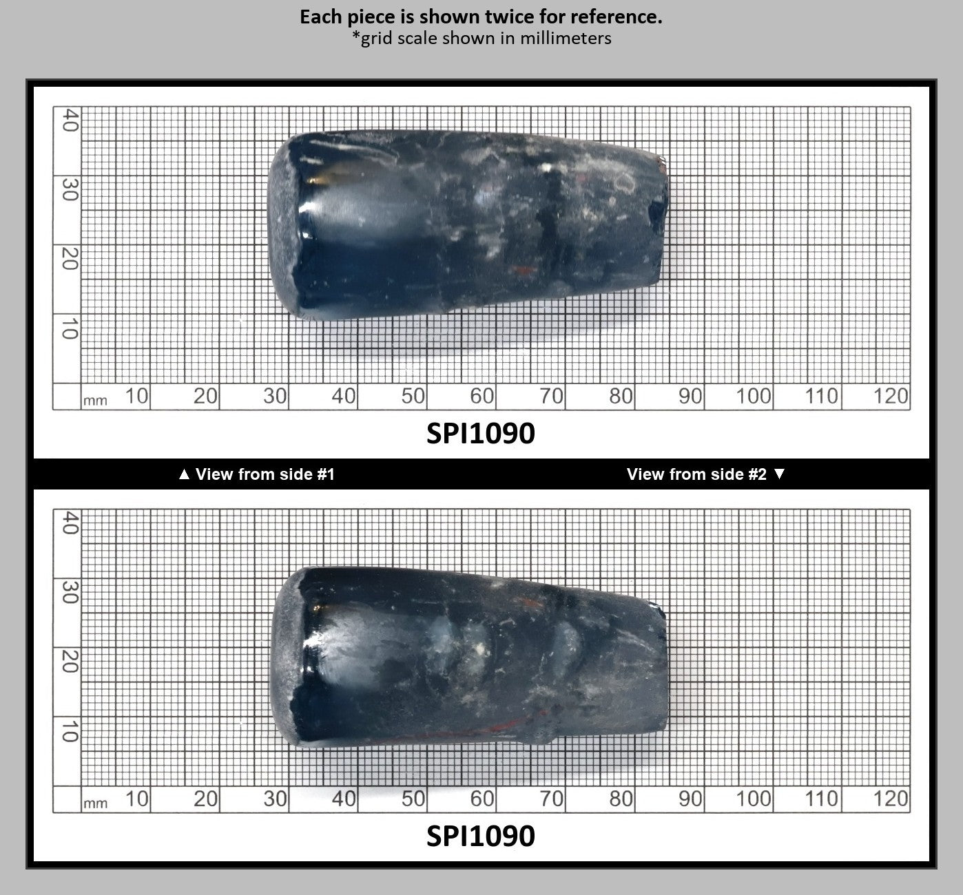 Aquamarine Medium Blue #106 Lab Created Spinel Faceting Rough for Gem Cutting - Various Sizes : SPI1090