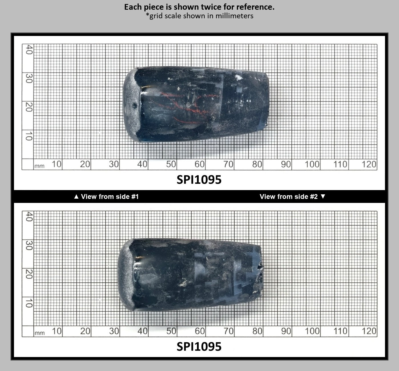 Aquamarine Medium Blue #106 Lab Created Spinel Faceting Rough for Gem Cutting - Various Sizes : SPI1095