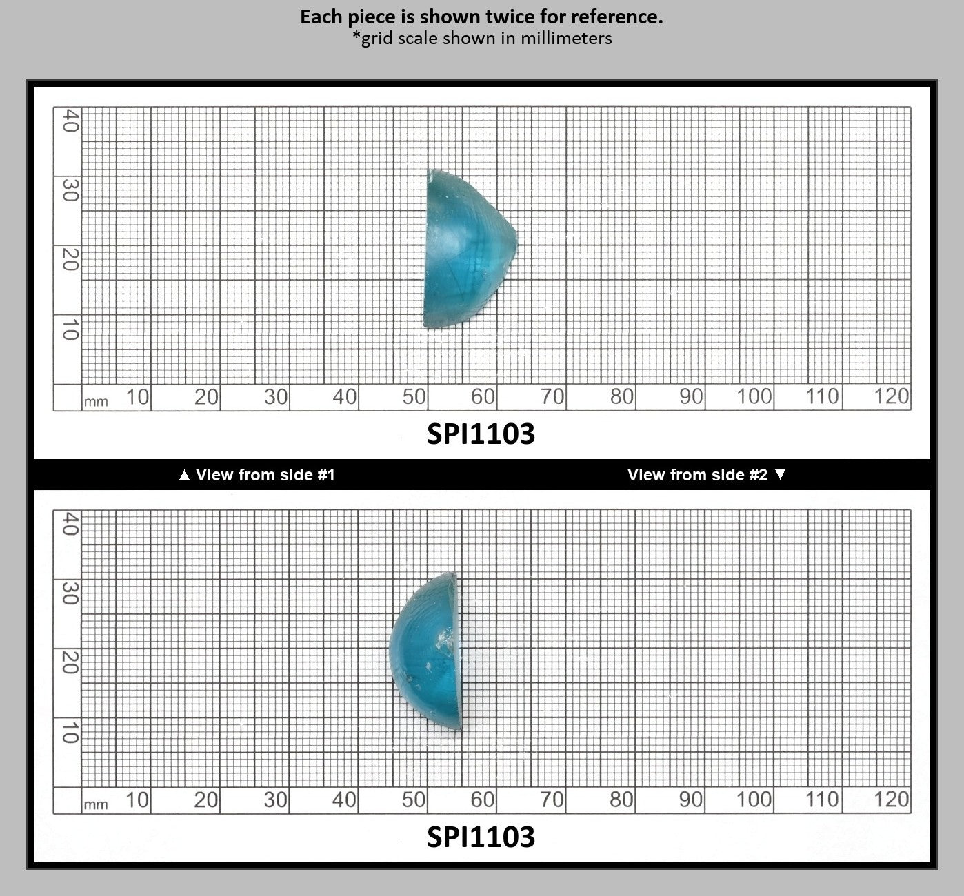 Paraiba Blue #138-Djeva Lab Created Spinel Faceting Rough for Gem Cutting - Various Sizes : SPI1103