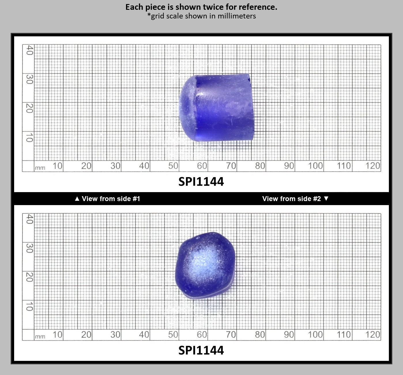 Cobalt Blue #114-Djeva Lab Created Spinel Faceting Rough for Gem Cutting - Various Sizes : SPI1144
