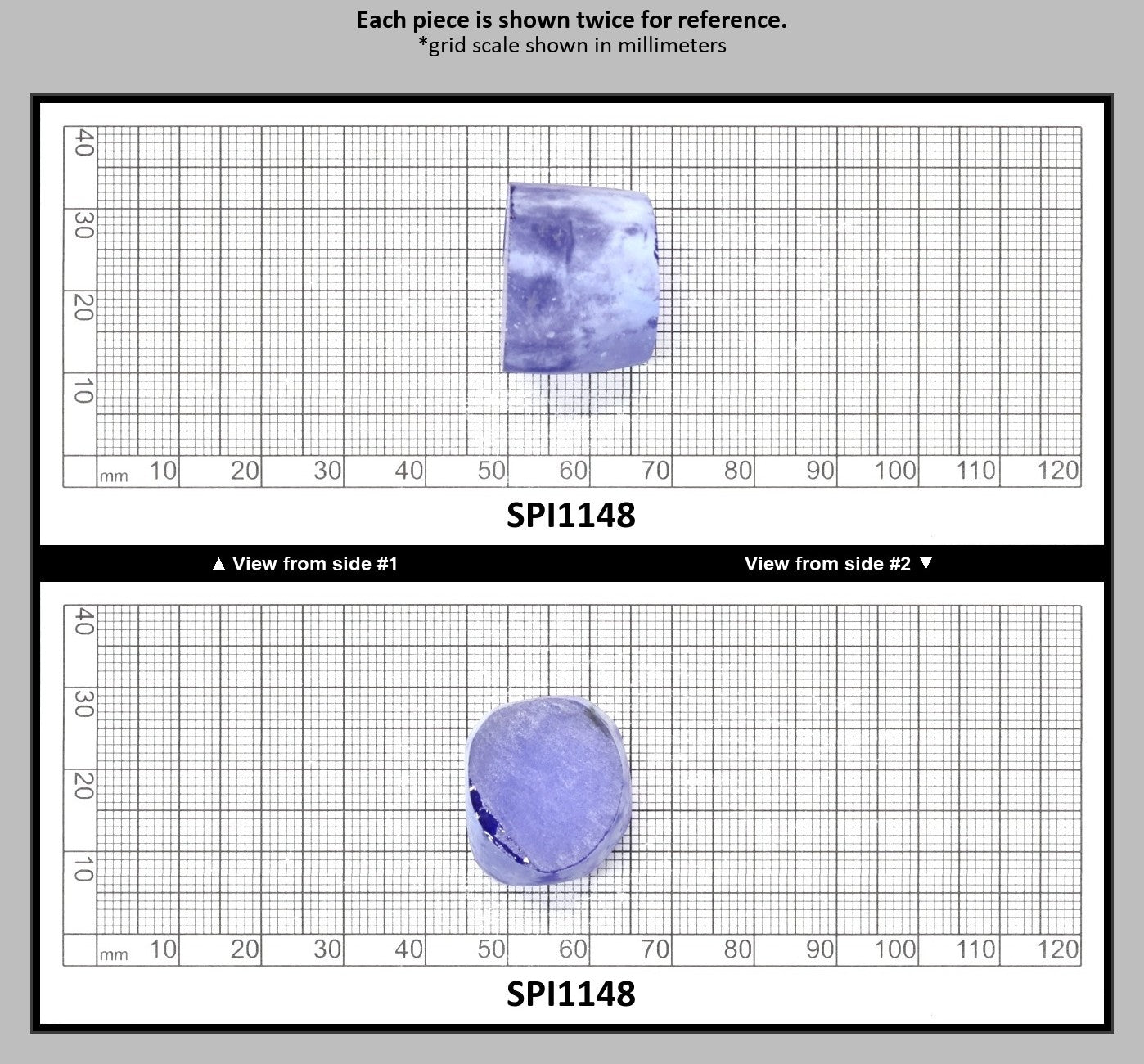 Cobalt Blue #114-Djeva Lab Created Spinel Faceting Rough for Gem Cutting - Various Sizes : SPI1148