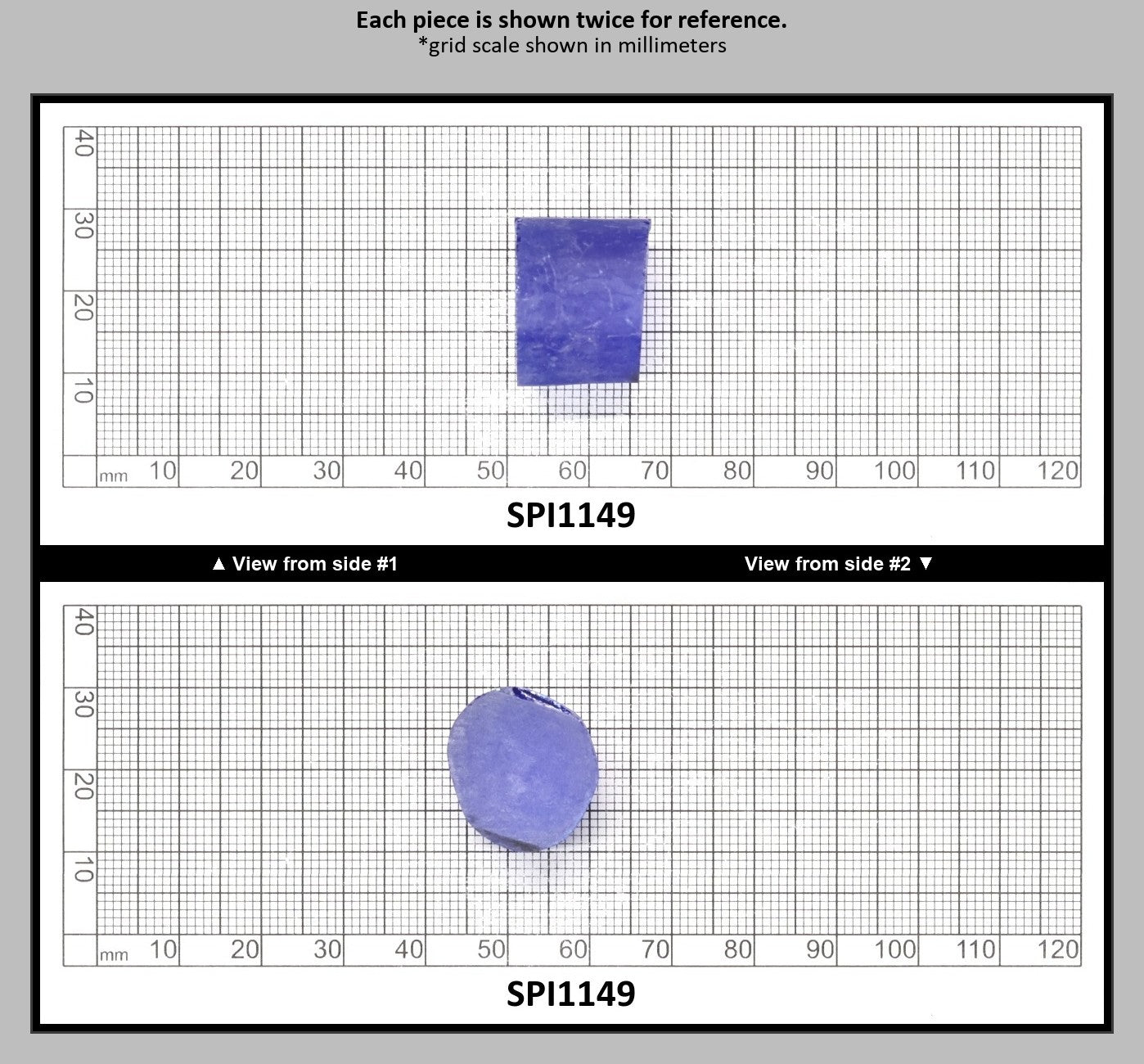 Cobalt Blue #114-Djeva Lab Created Spinel Faceting Rough for Gem Cutting - Various Sizes : SPI1149