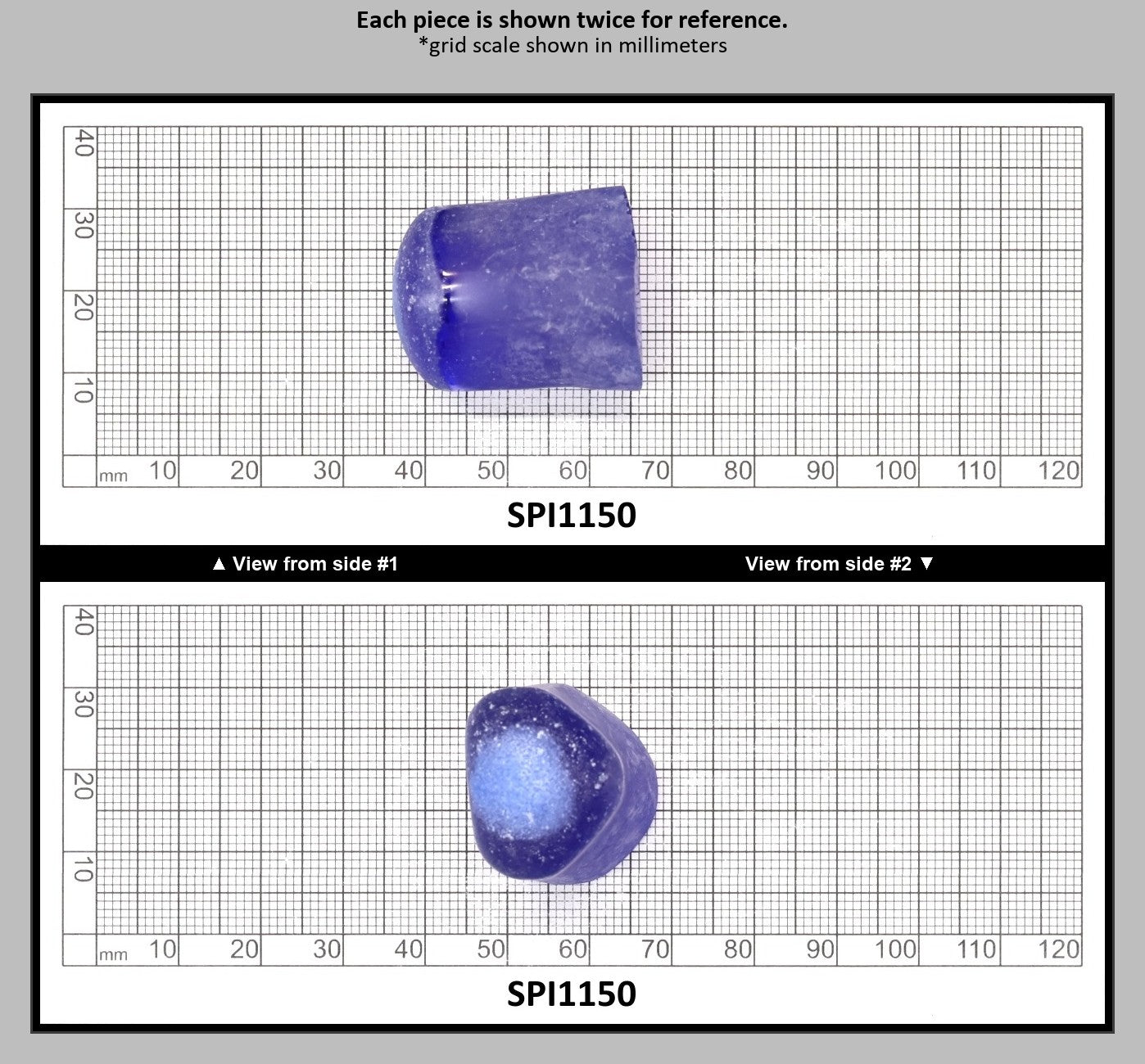 Cobalt Blue #114-Djeva Lab Created Spinel Faceting Rough for Gem Cutting - Various Sizes : SPI1150