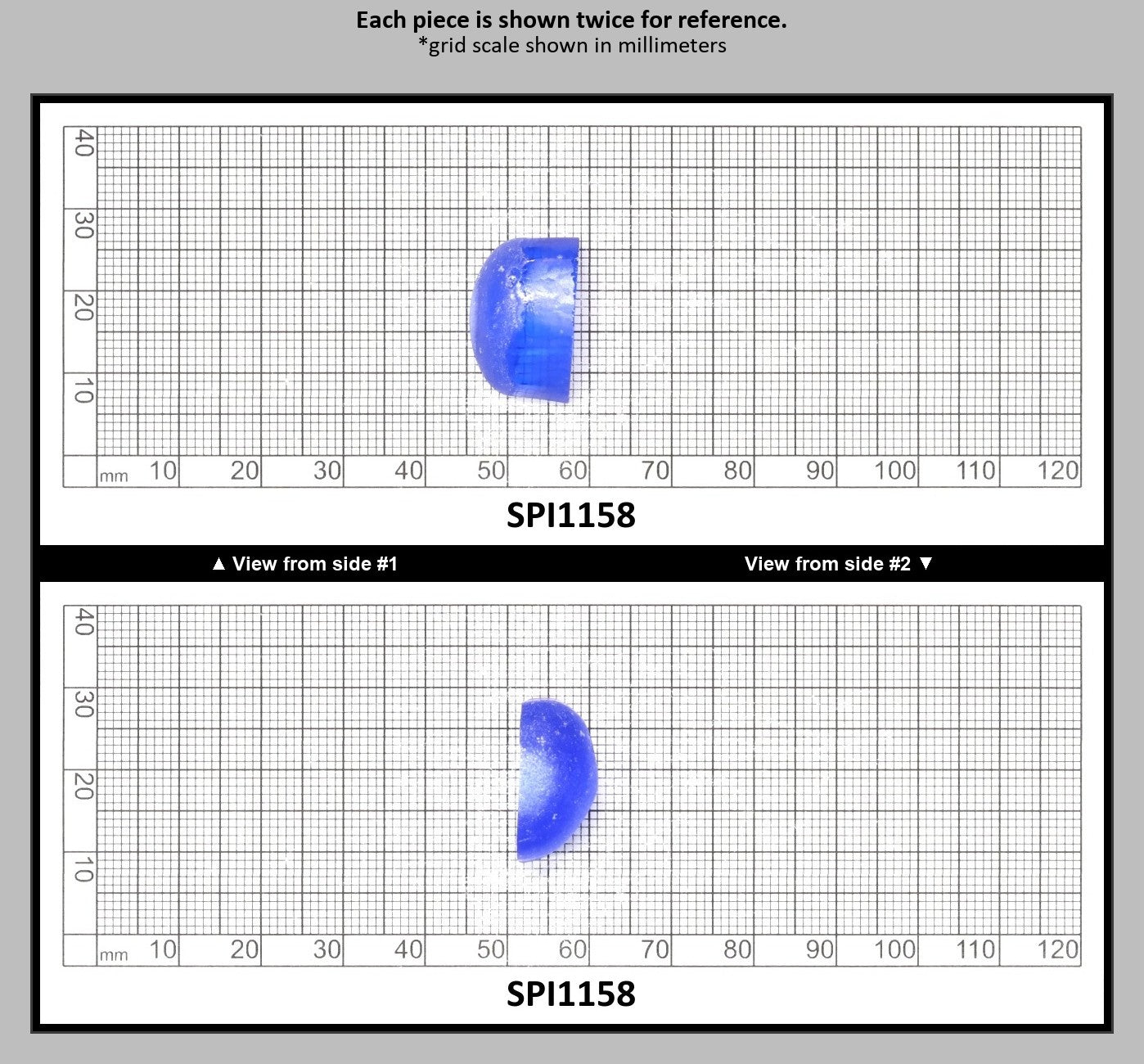 Cobalt Blue #114-Djeva Lab Created Spinel Faceting Rough for Gem Cutting - Various Sizes : SPI1158
