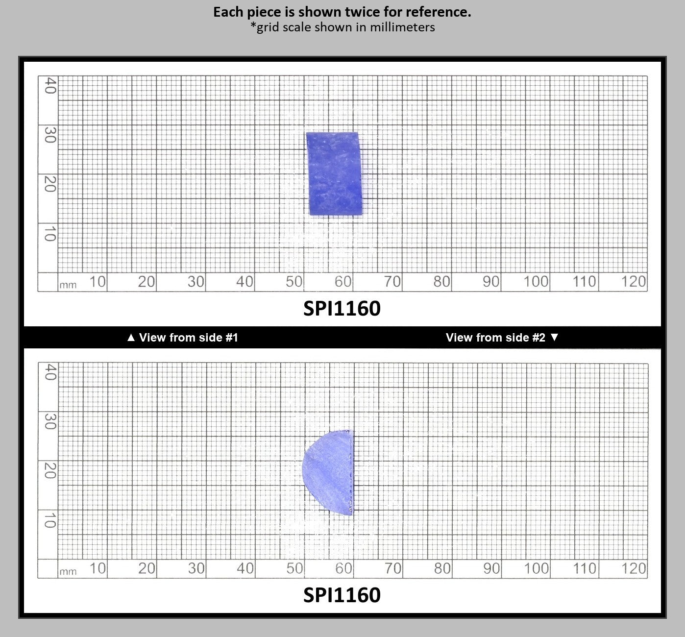 Cobalt Blue #114-Djeva Lab Created Spinel Faceting Rough for Gem Cutting - Various Sizes : SPI1160