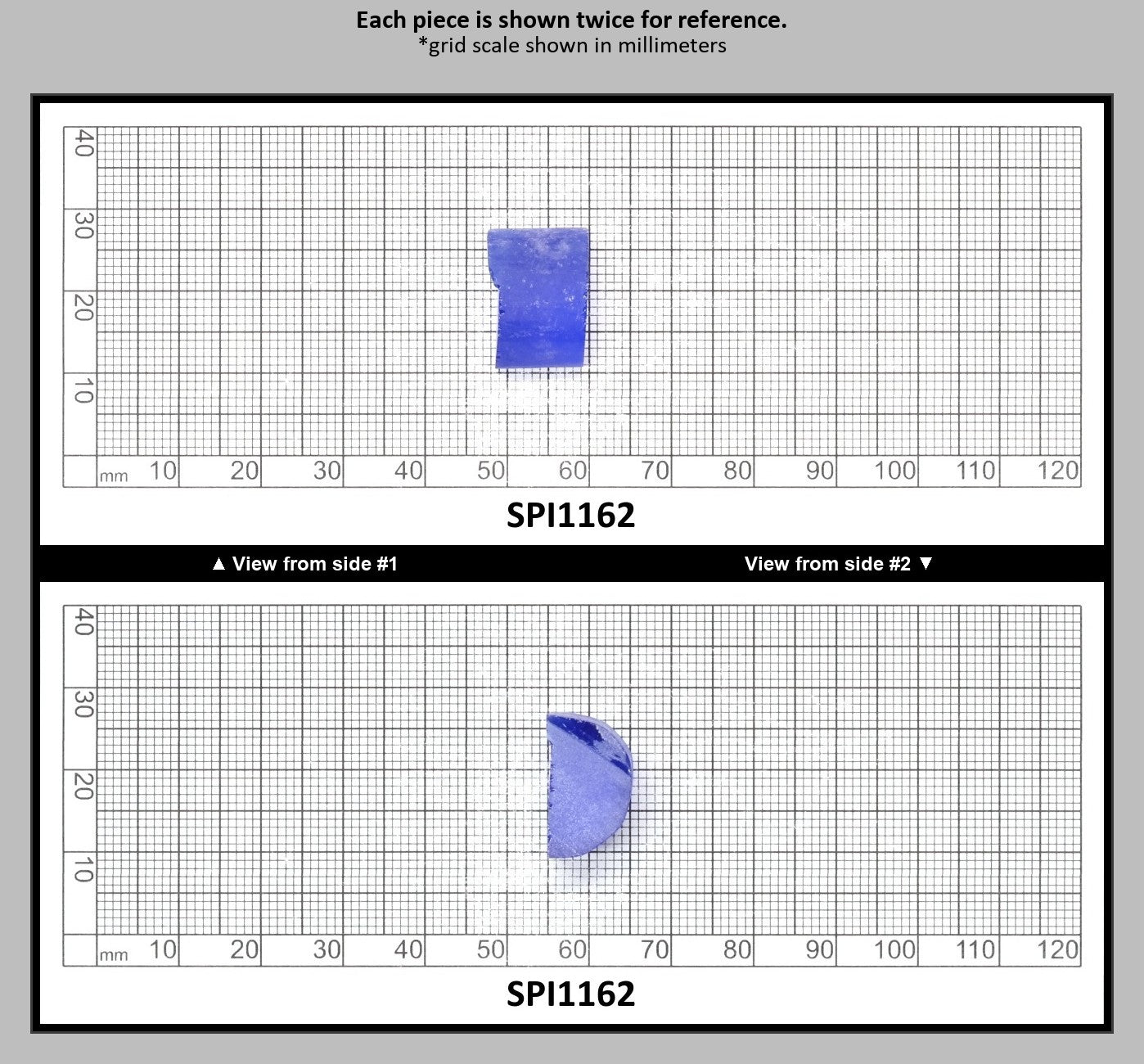 Cobalt Blue #114-Djeva Lab Created Spinel Faceting Rough for Gem Cutting - Various Sizes : SPI1162