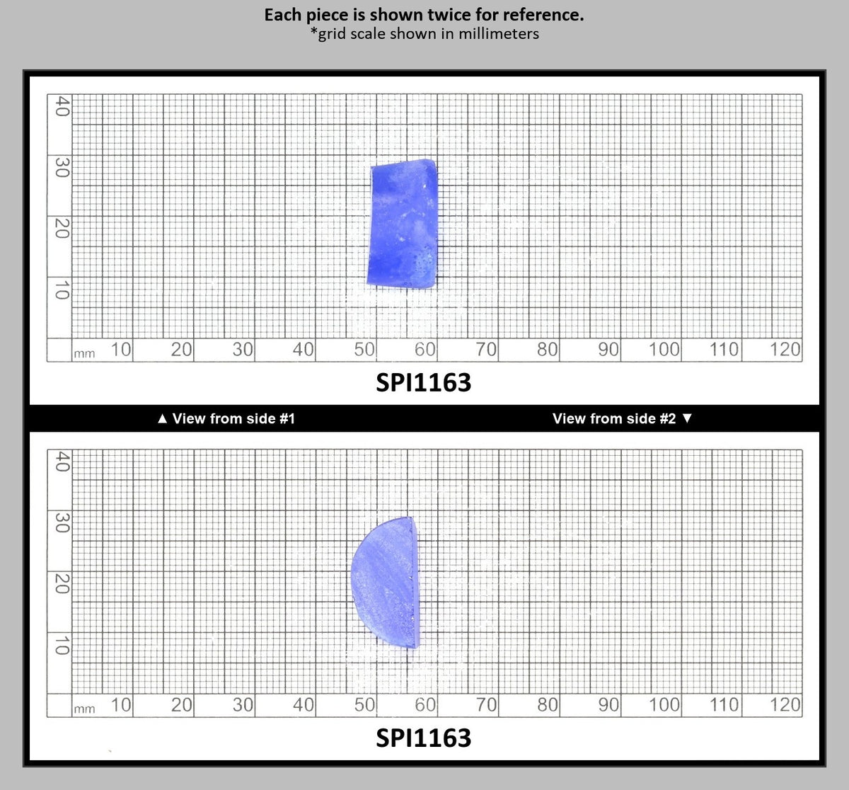 Cobalt Blue #114-Djeva Lab Created Spinel Faceting Rough for Gem Cutting - Various Sizes : SPI1163