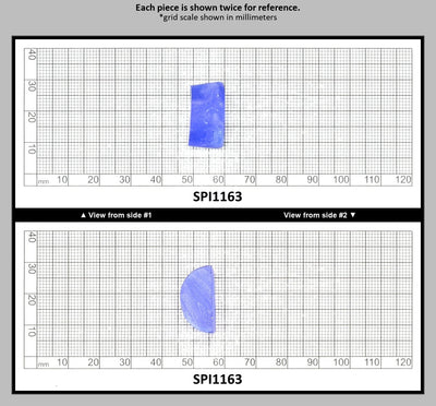 Cobalt Blue #114-Djeva Lab Created Spinel Faceting Rough for Gem Cutting - Various Sizes : SPI1163