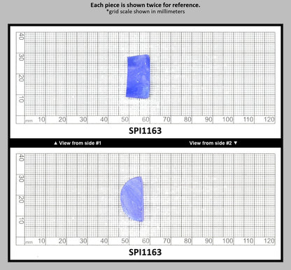 Cobalt Blue #114-Djeva Lab Created Spinel Faceting Rough for Gem Cutting - Various Sizes : SPI1163