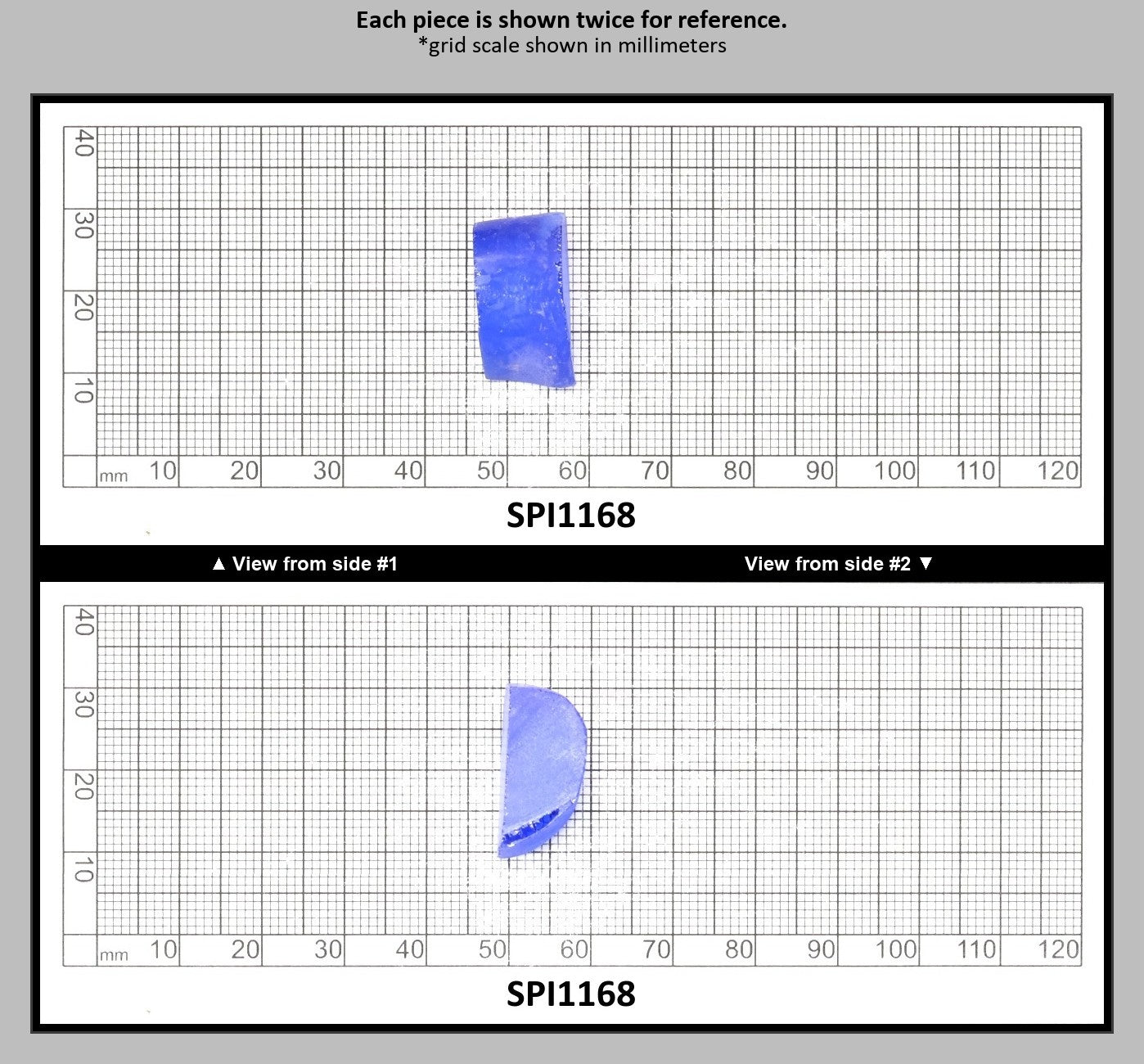 Cobalt Blue #114-Djeva Lab Created Spinel Faceting Rough for Gem Cutting - Various Sizes : SPI1168