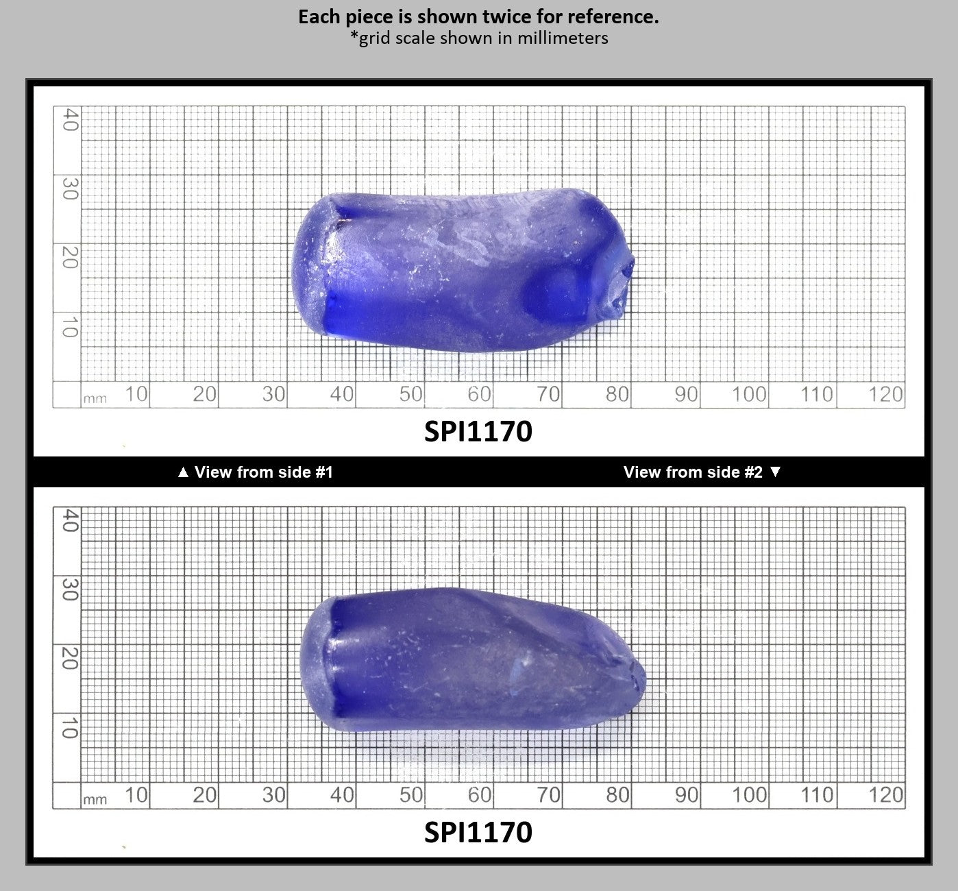 Cobalt Blue #114-Djeva Lab Created Spinel Faceting Rough for Gem Cutting - Various Sizes : SPI1170