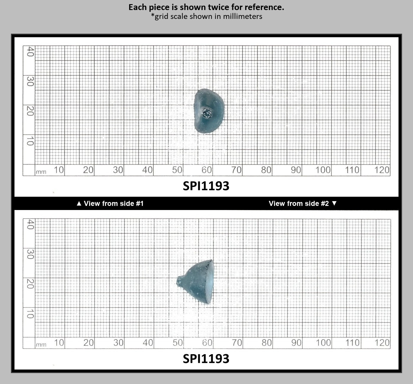 Zircon Green (Teal Color) #122-Djeva Lab Created Spinel Faceting Rough for Gem Cutting - Various Sizes : SPI1193