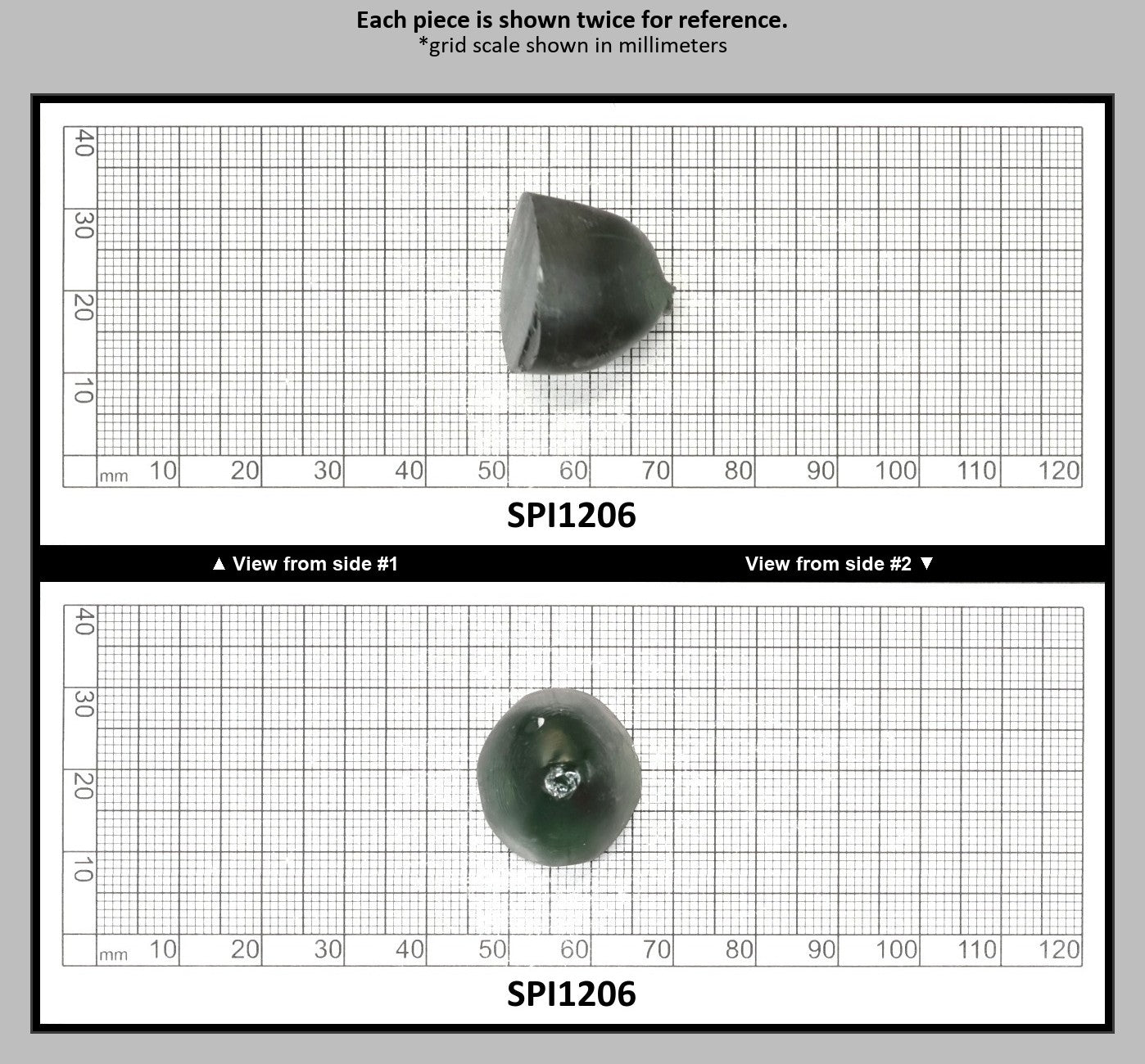 Light Tourmaline Green #EM-100-Djeva Lab Created Spinel Faceting Rough for Gem Cutting - Various Sizes : SPI1206