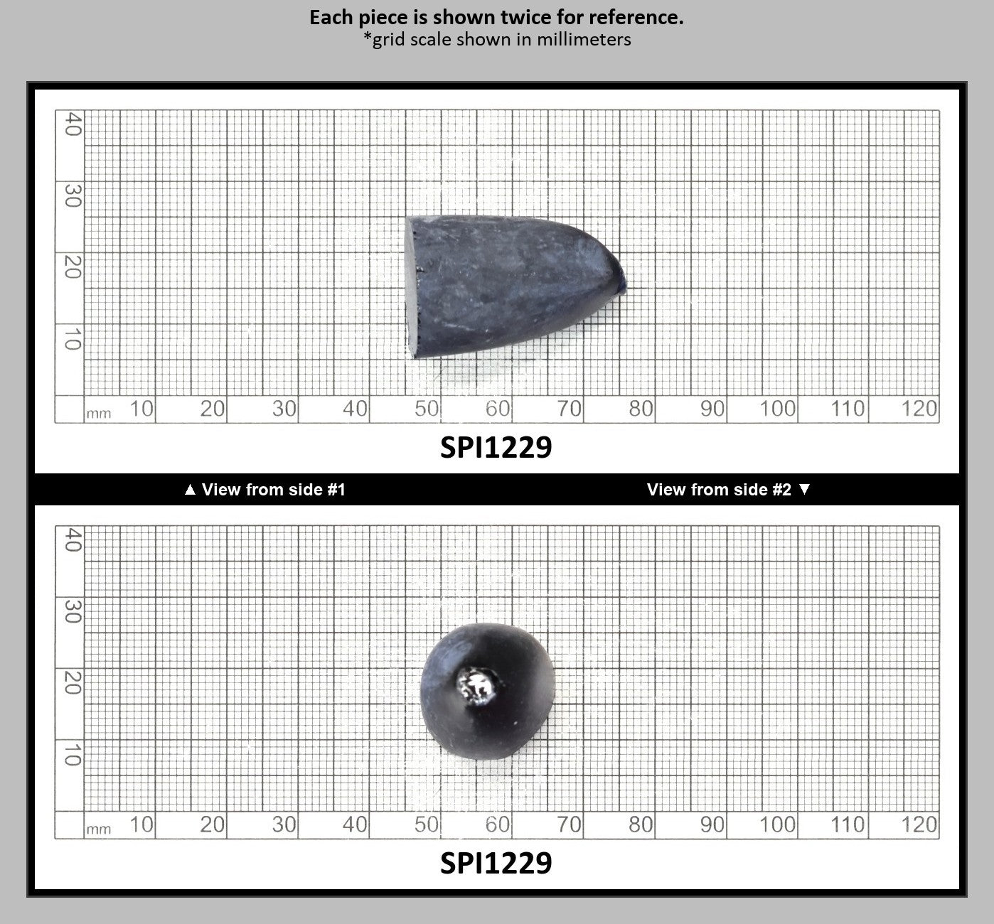 Burma Dark Blue #113-Djeva Lab Created Spinel Faceting Rough for Gem Cutting - Various Sizes : SPI1229