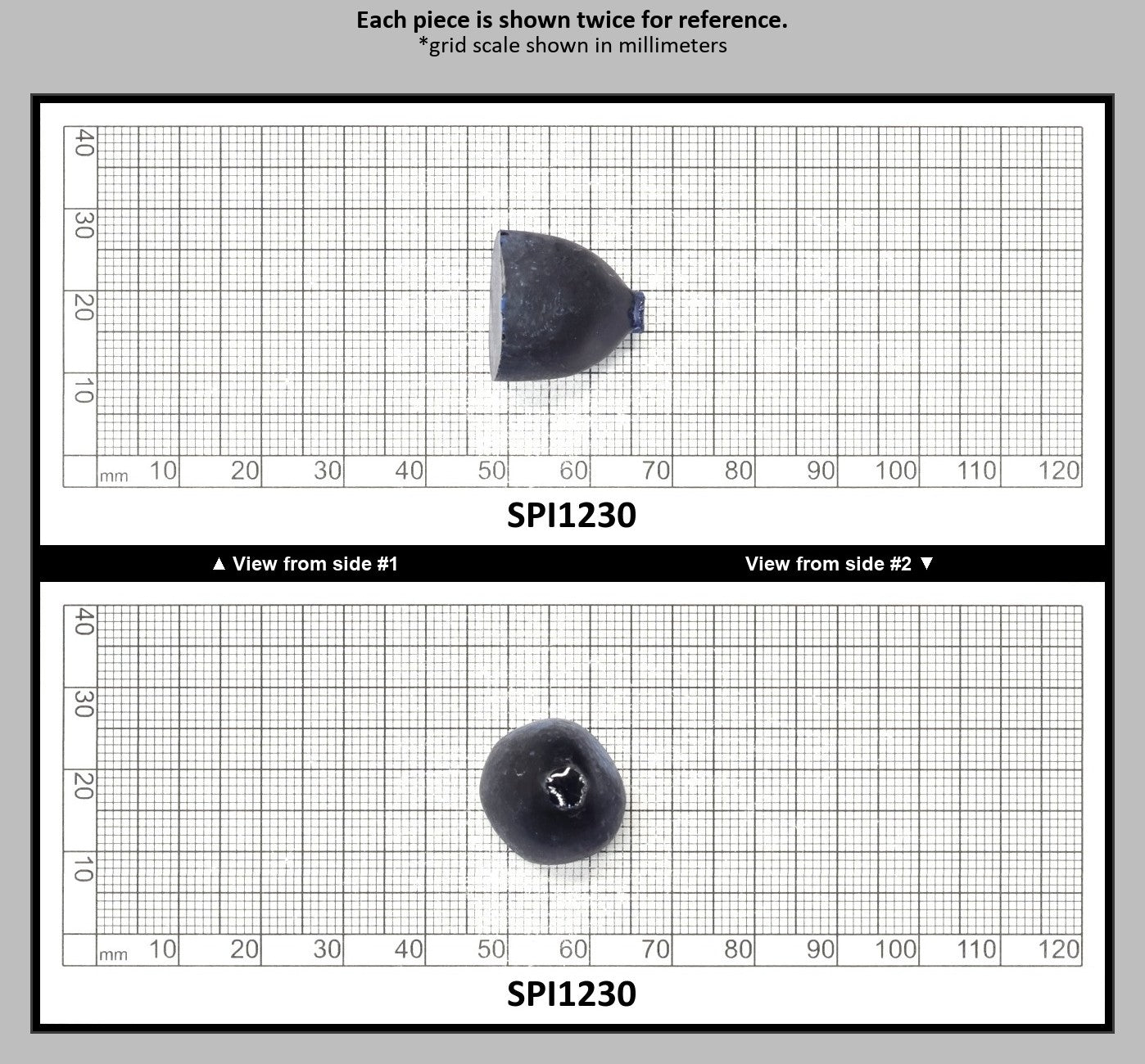 Burma Dark Blue #113-Djeva Lab Created Spinel Faceting Rough for Gem Cutting - Various Sizes : SPI1230
