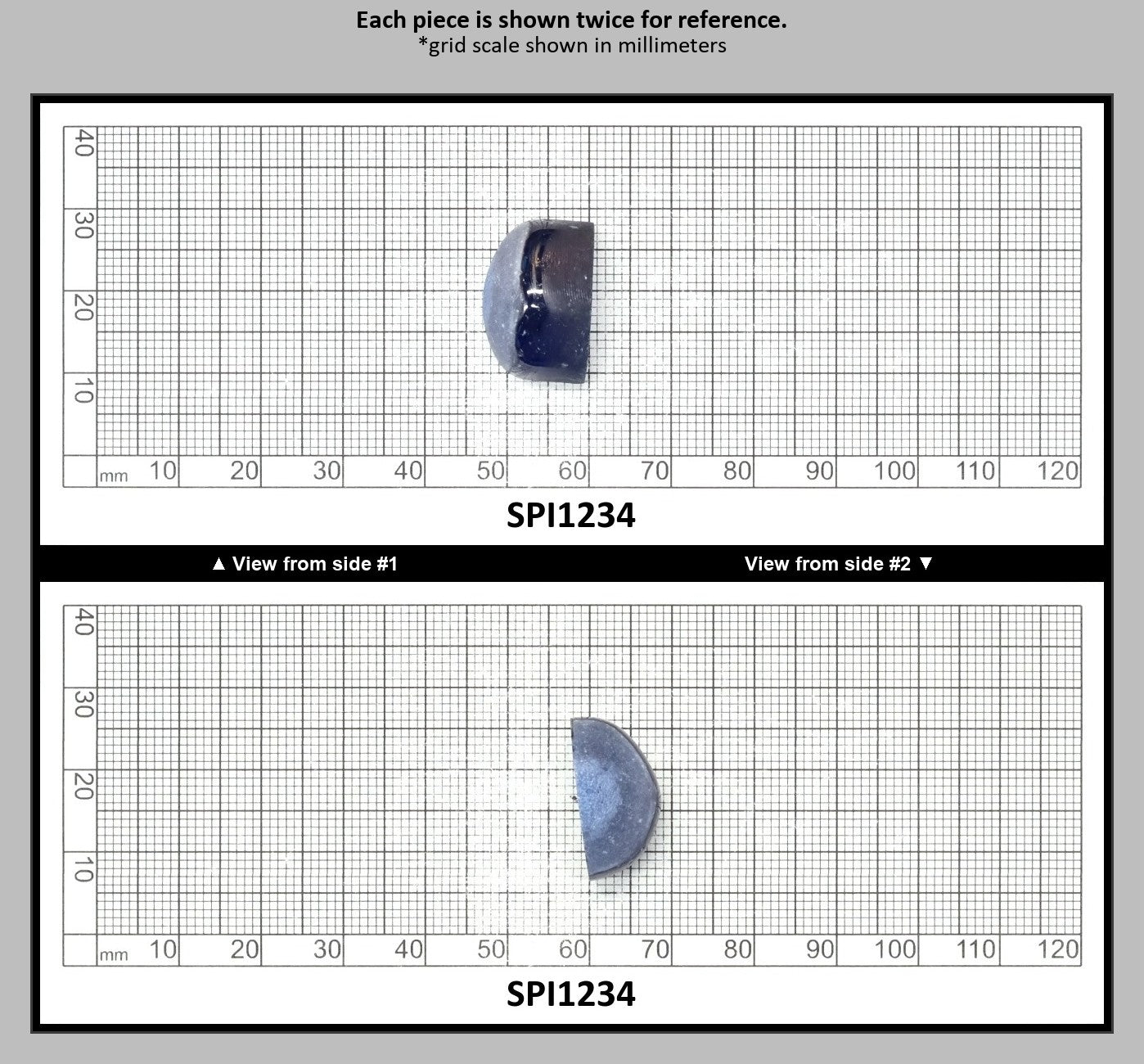 Burma Dark Blue #113-Djeva Lab Created Spinel Faceting Rough for Gem Cutting - Various Sizes : SPI1234