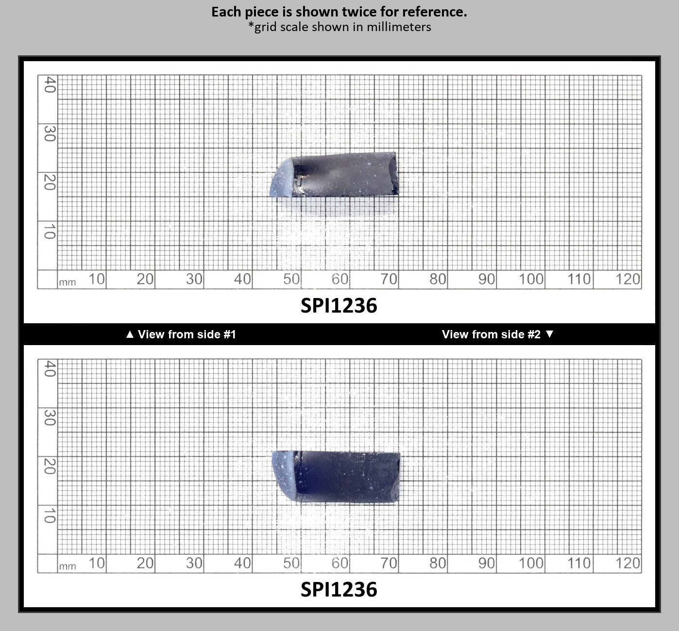 Burma Dark Blue #113-Djeva Lab Created Spinel Faceting Rough for Gem Cutting - Various Sizes : SPI1236