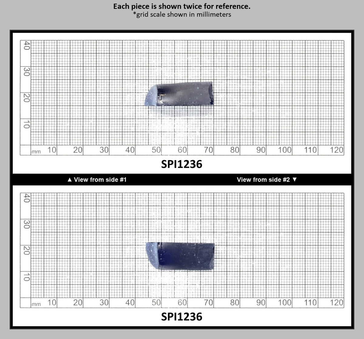 Burma Dark Blue #113-Djeva Lab Created Spinel Faceting Rough for Gem Cutting - Various Sizes : SPI1236