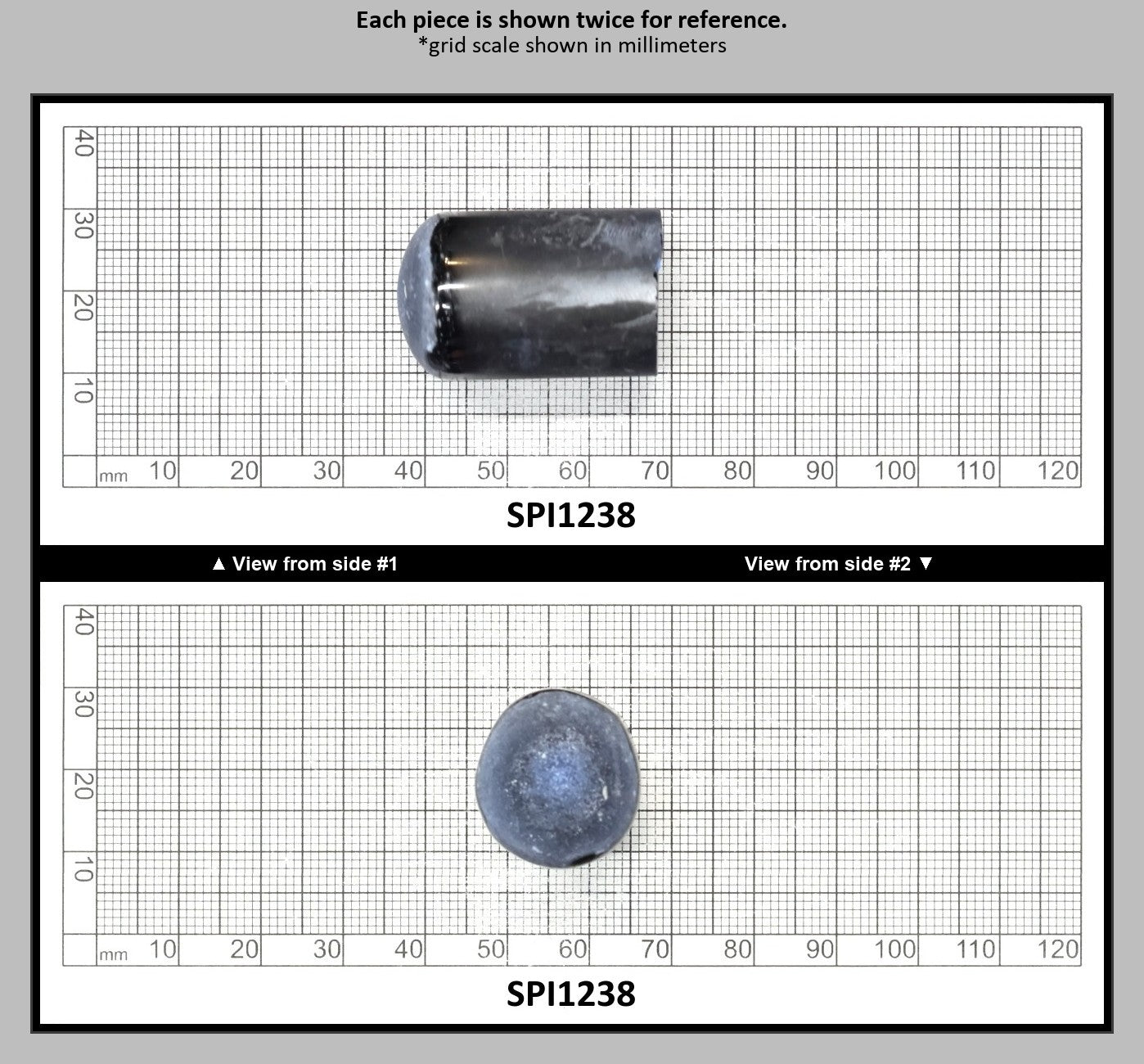 Burma Dark Blue #113-Djeva Lab Created Spinel Faceting Rough for Gem Cutting - Various Sizes : SPI1238