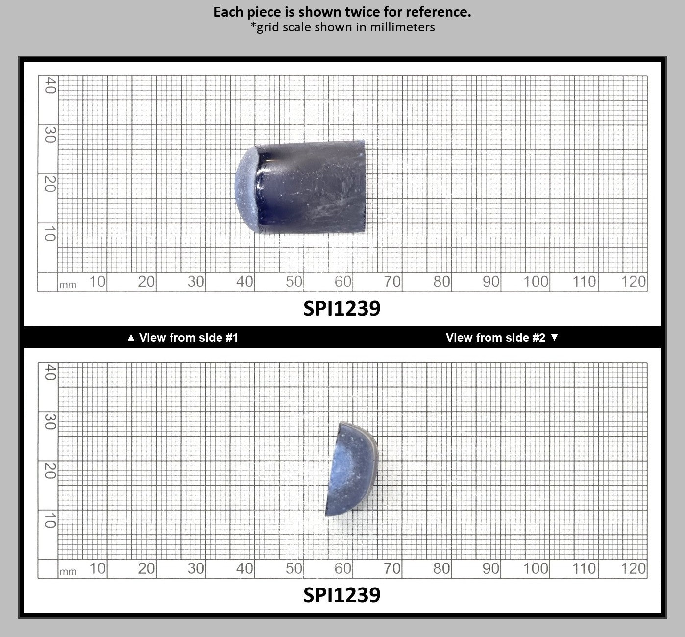 Burma Dark Blue #113-Djeva Lab Created Spinel Faceting Rough for Gem Cutting - Various Sizes : SPI1239
